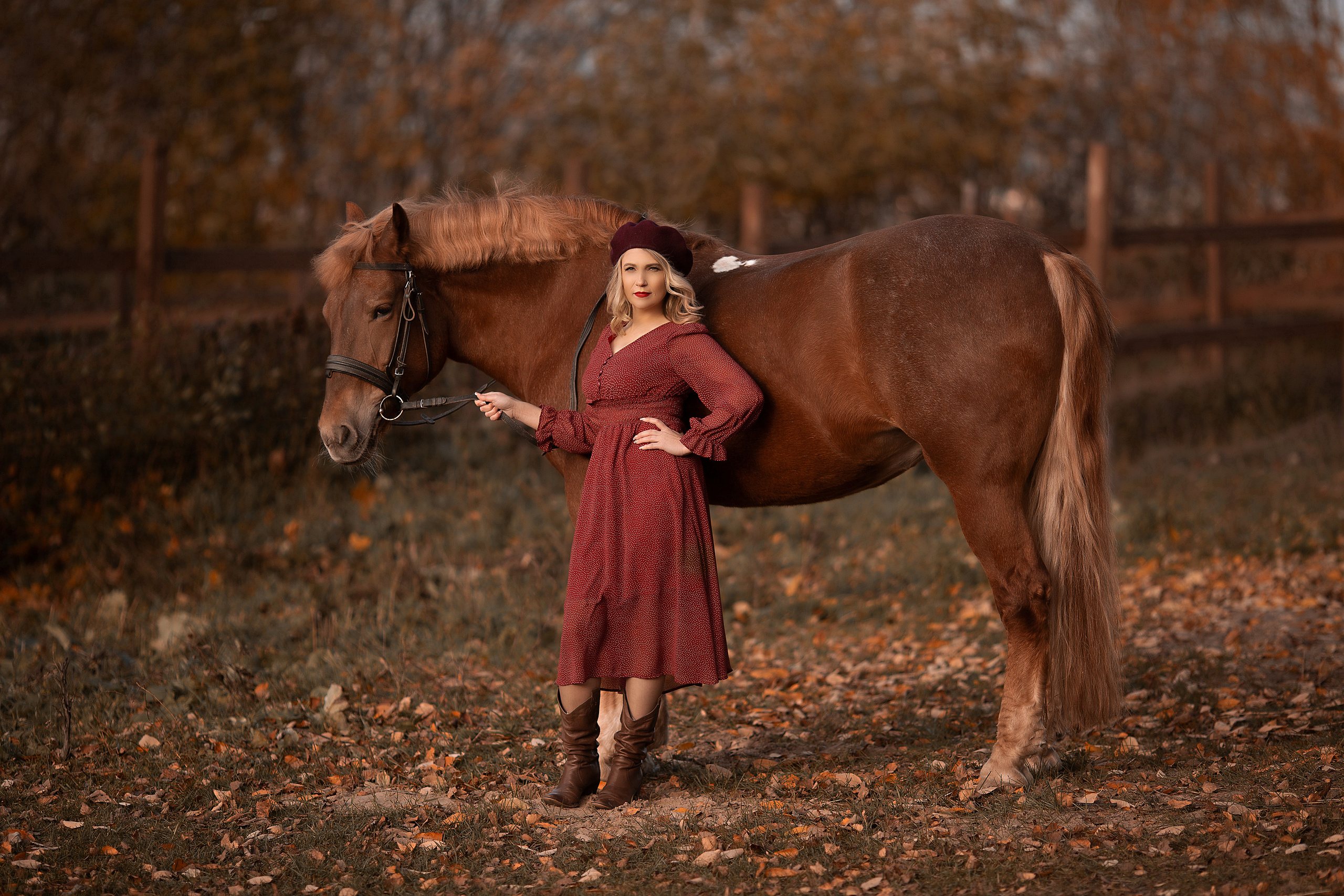 Оксана и Радуга. Фотосессия с лошадьми в Нижнем Новгороде