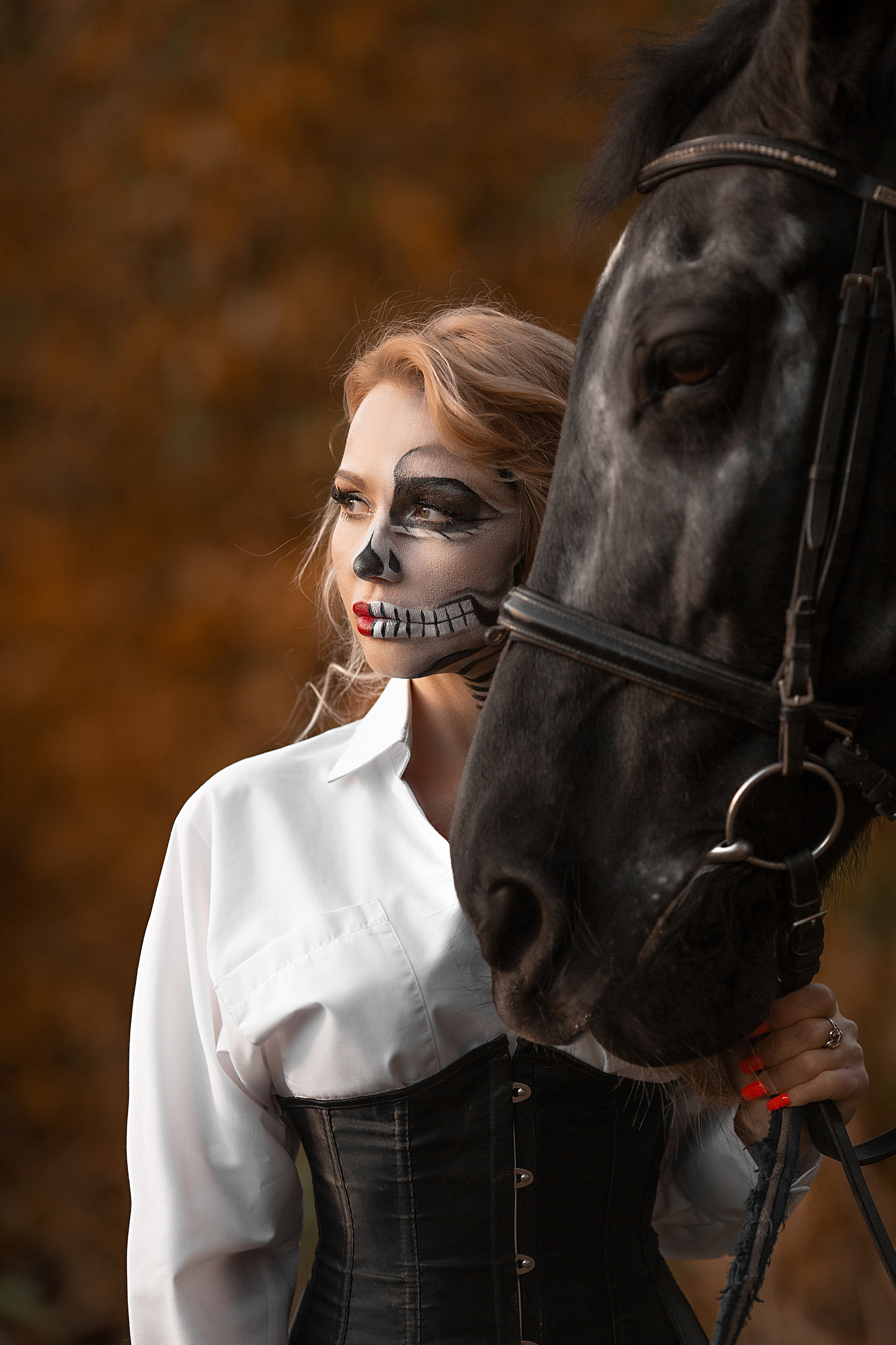 Фотосессия к Хеллоуину. Фотосессия с лошадьми в Нижнем Новгороде