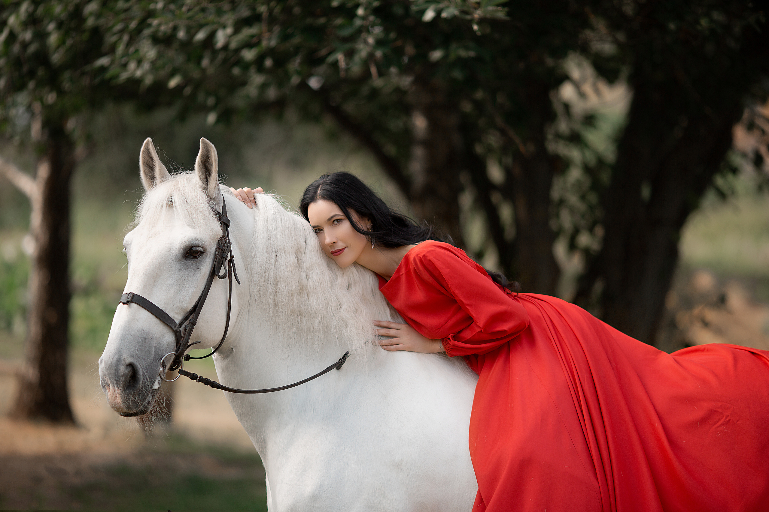 Оксана и Воробей. Фотосессия с лошадьми в Нижнем Новгороде