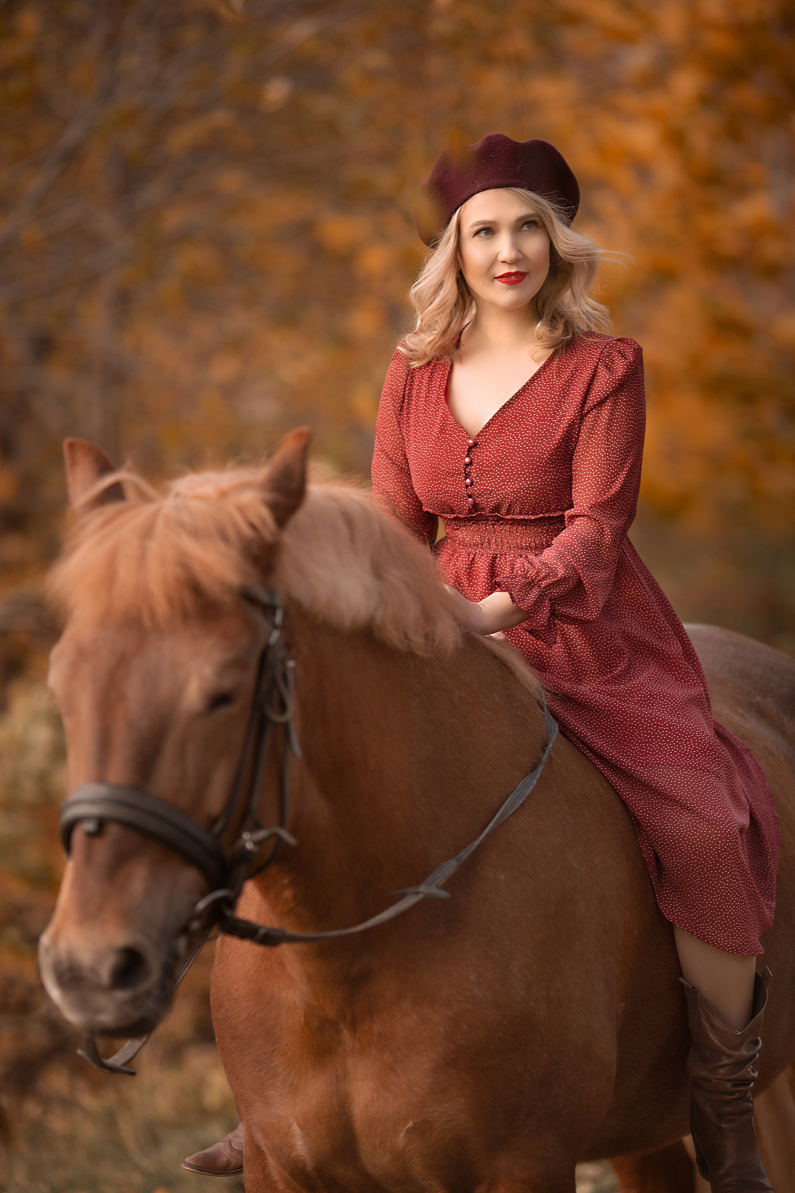 Оксана и Радуга. Фотосессия с лошадьми в Нижнем Новгороде