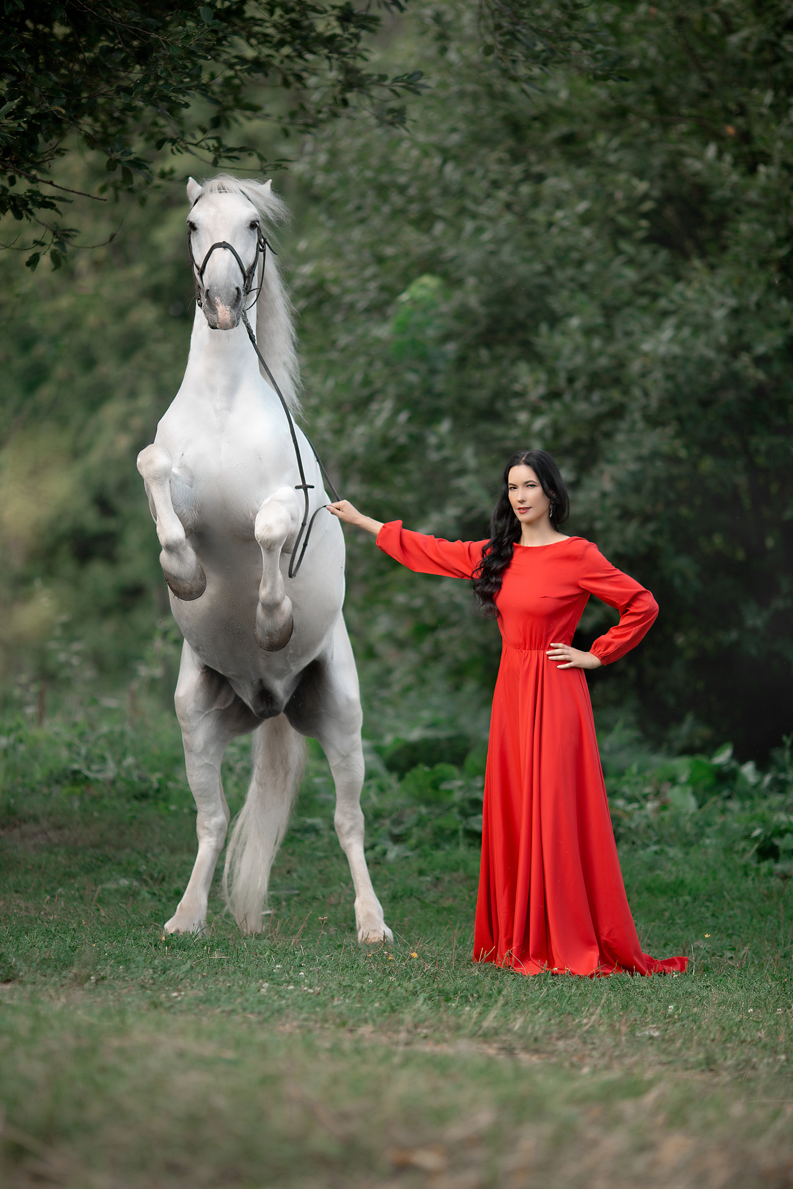 Оксана и Воробей. Фотосессия с лошадьми в Нижнем Новгороде