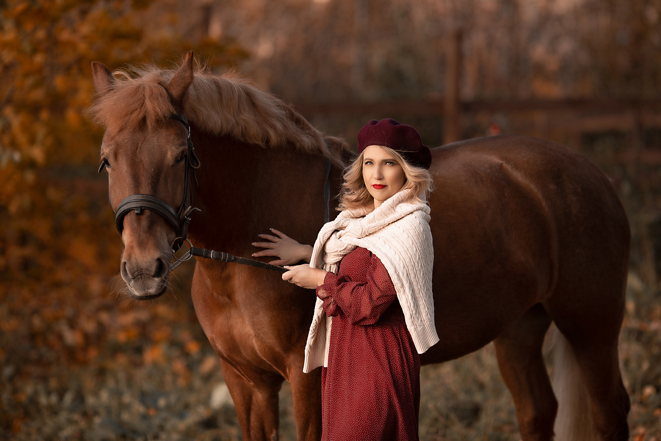 Оксана и Радуга. Фотосессия с лошадьми в Нижнем Новгороде