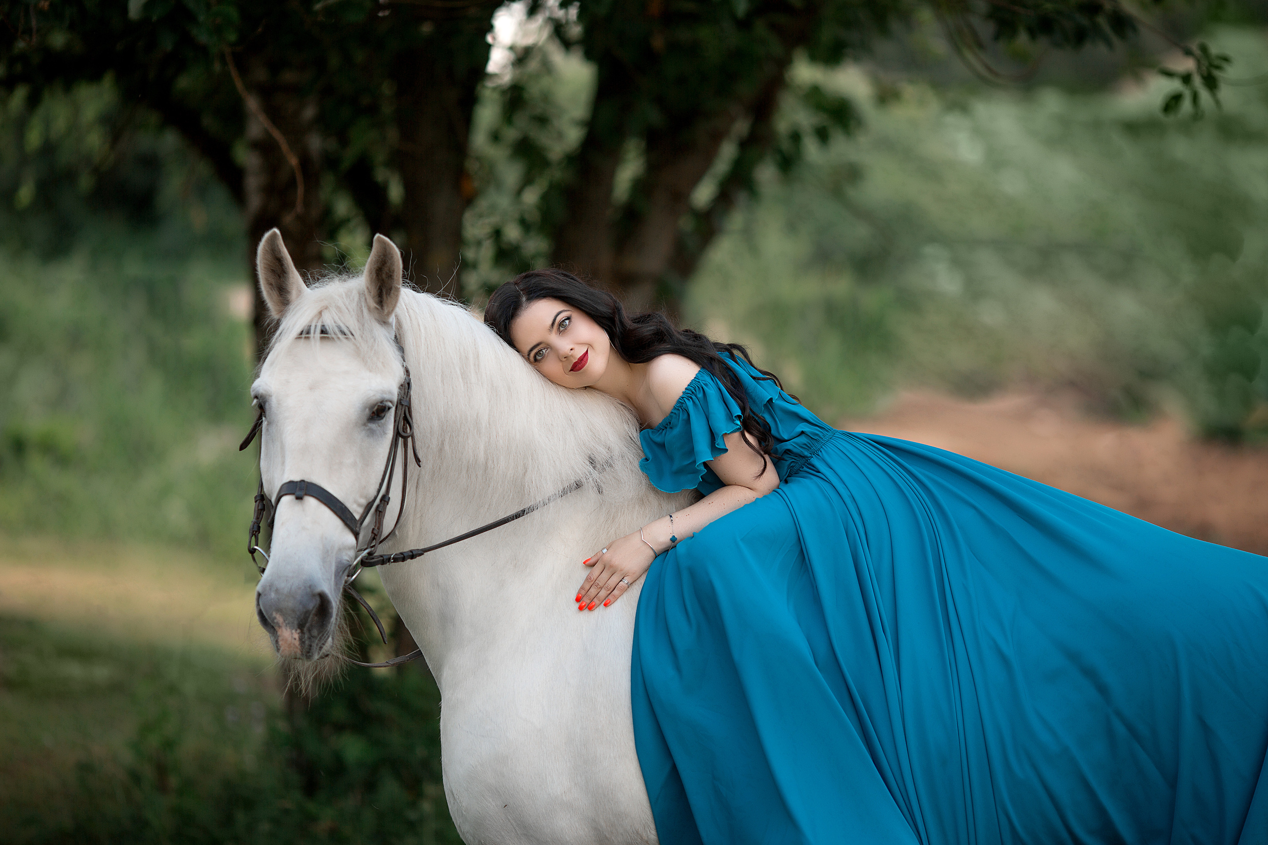 Екатерина и Воробушек. Фотосессия с лошадьми в Нижнем Новгороде