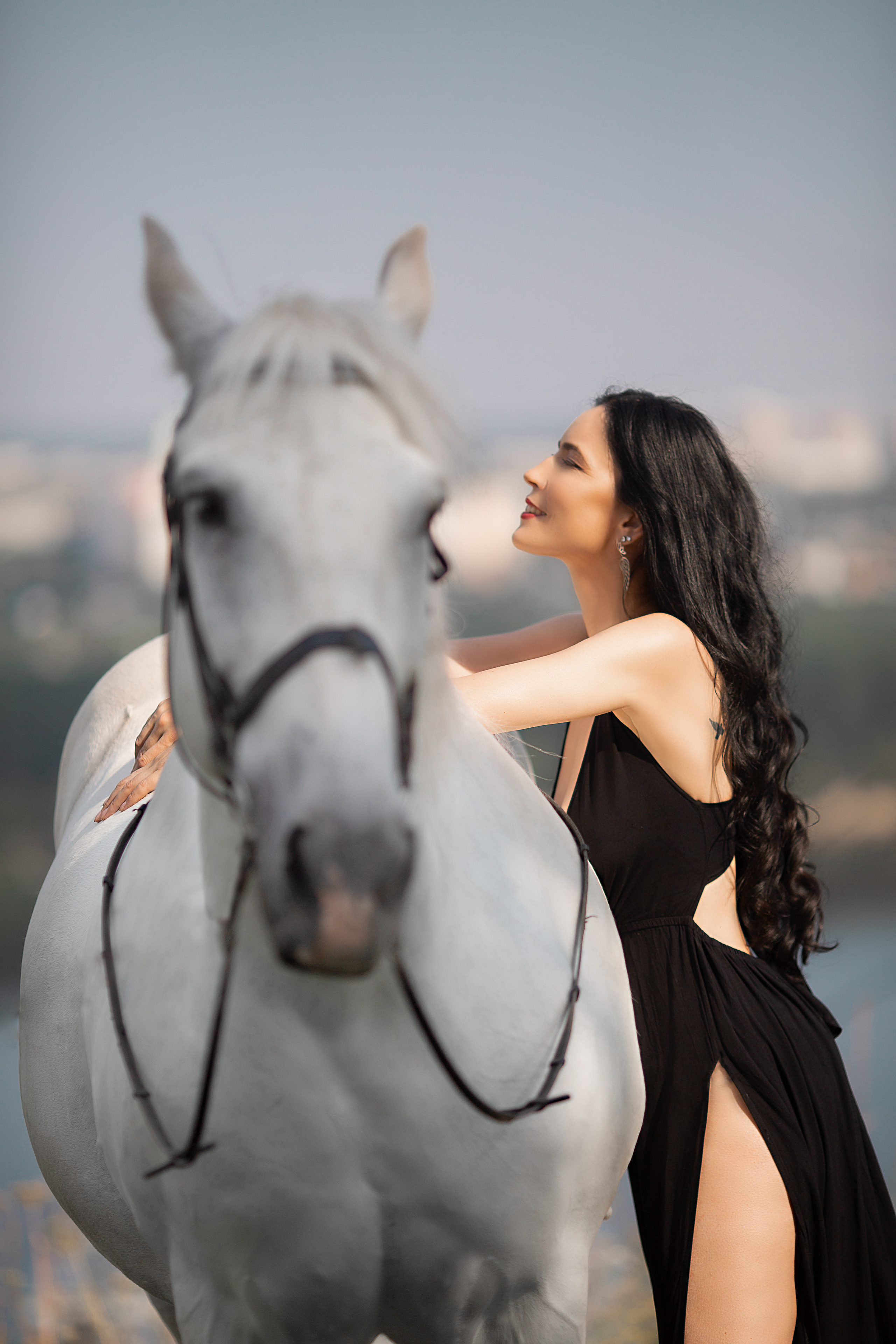 Оксана и Воробей. Фотосессия с лошадьми в Нижнем Новгороде
