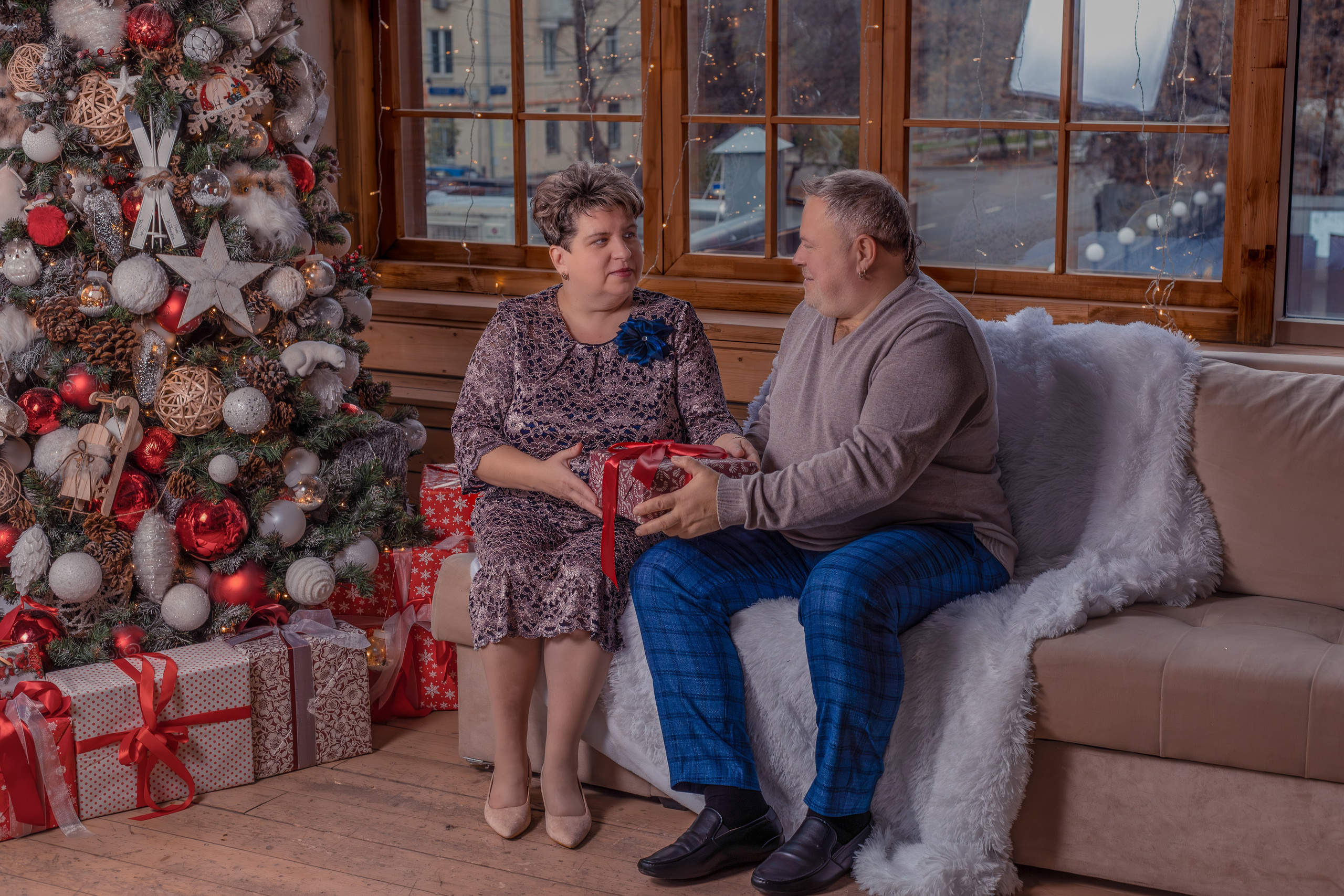 Новогодняя фотосессия для Татьяны и Валерия. Семейный и свадебный фотограф в Москве и Домодедово Анна Авилочкина