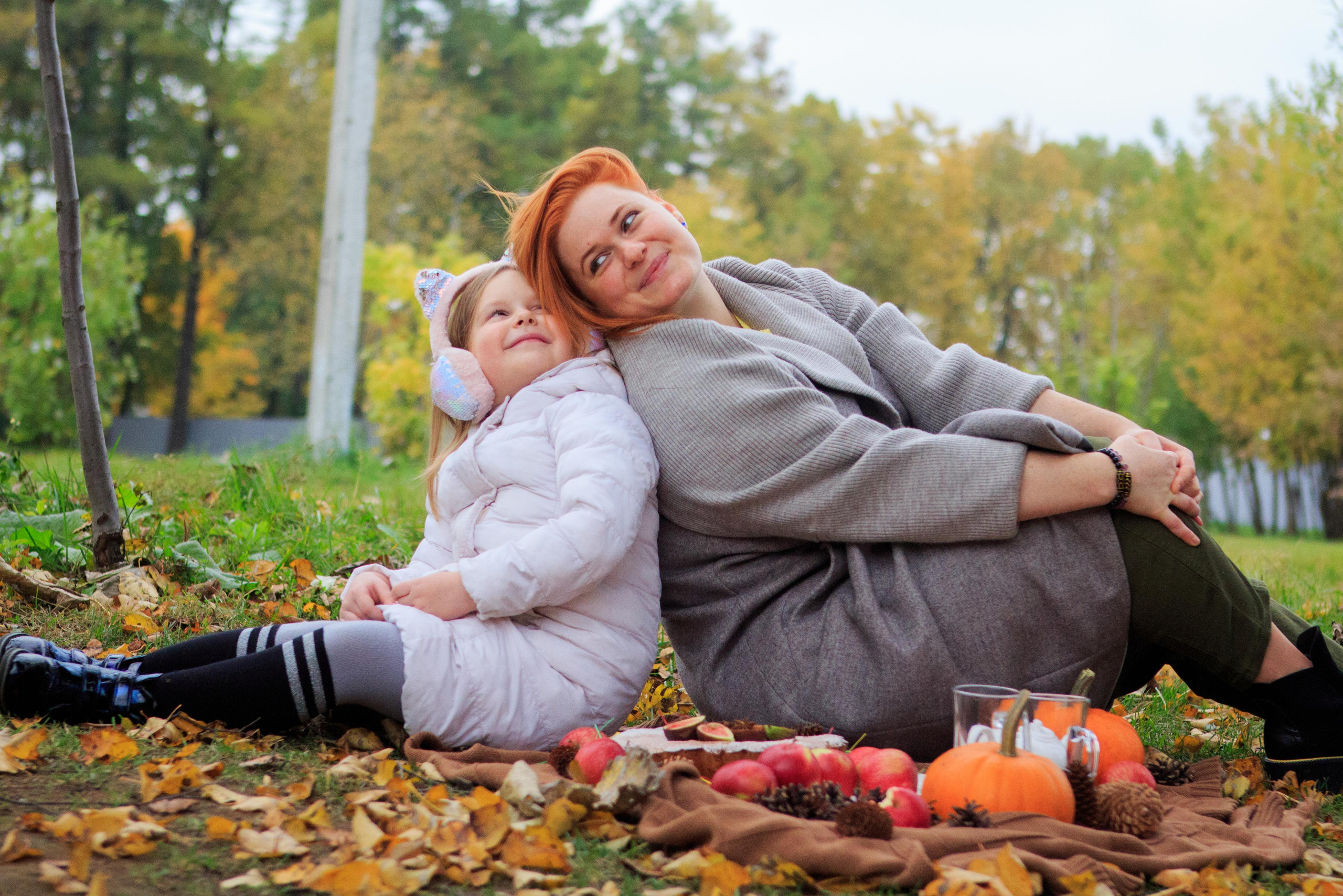 Осенний пикник Анны и Машули. Фотограф для вас и вашего бизнеса в Москве Альбина Никифоров
