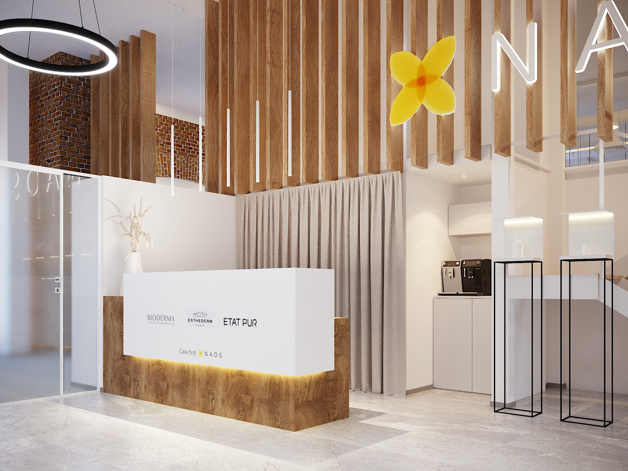 Офис для косметической компании. Авторский дизайн интерьера