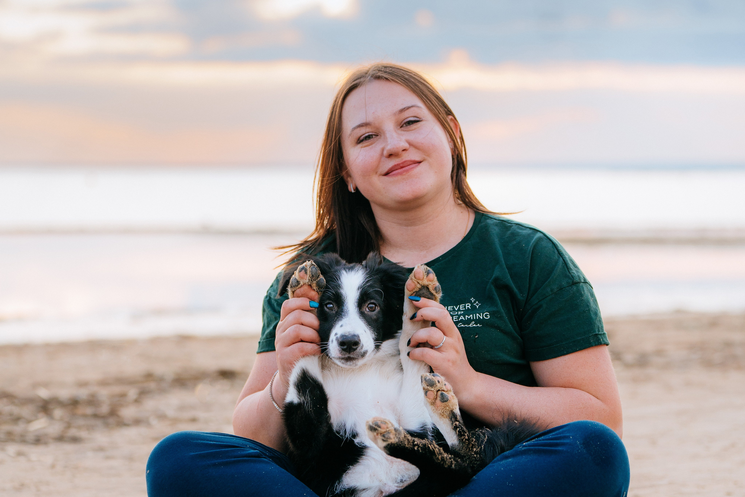 Фотосессия со щенками колли. Фотограф анималист в Спб недорого Олеся Майорова