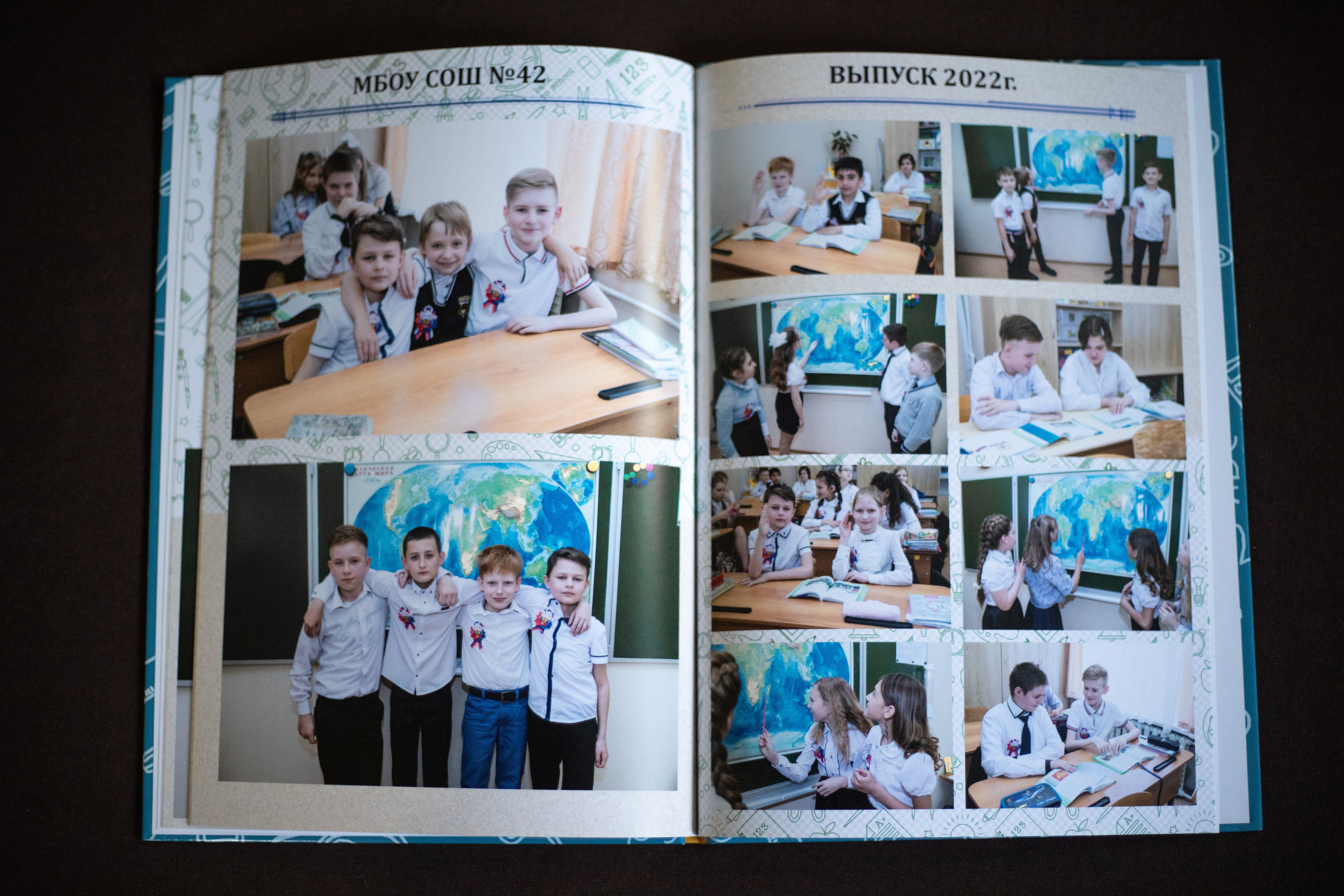 Полиграфический журнал 21×30, 22 страницы. Выпускной альбом Шахты Ростов