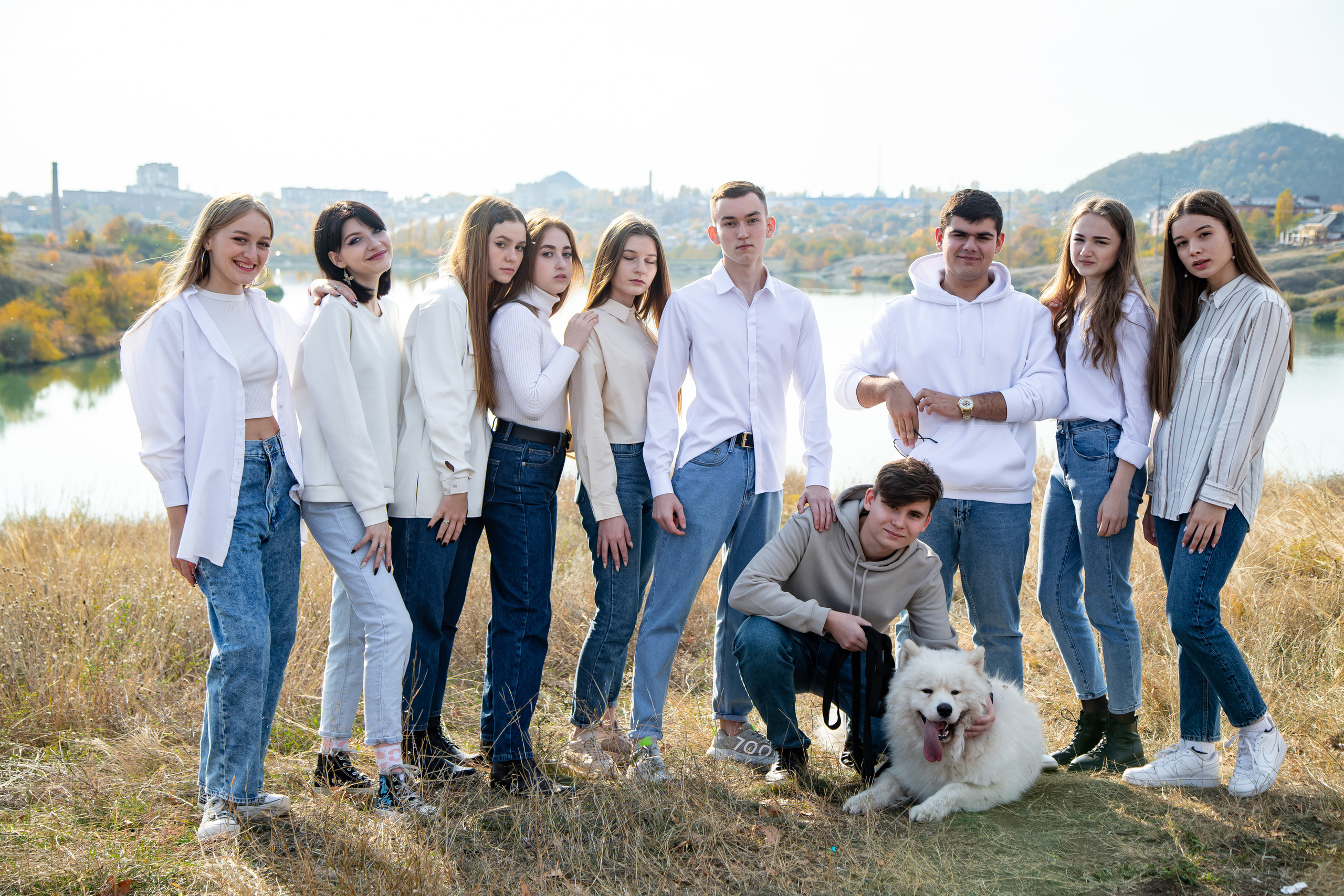 Школьная фотосессия на природе. Выпускной альбом Шахты Ростов