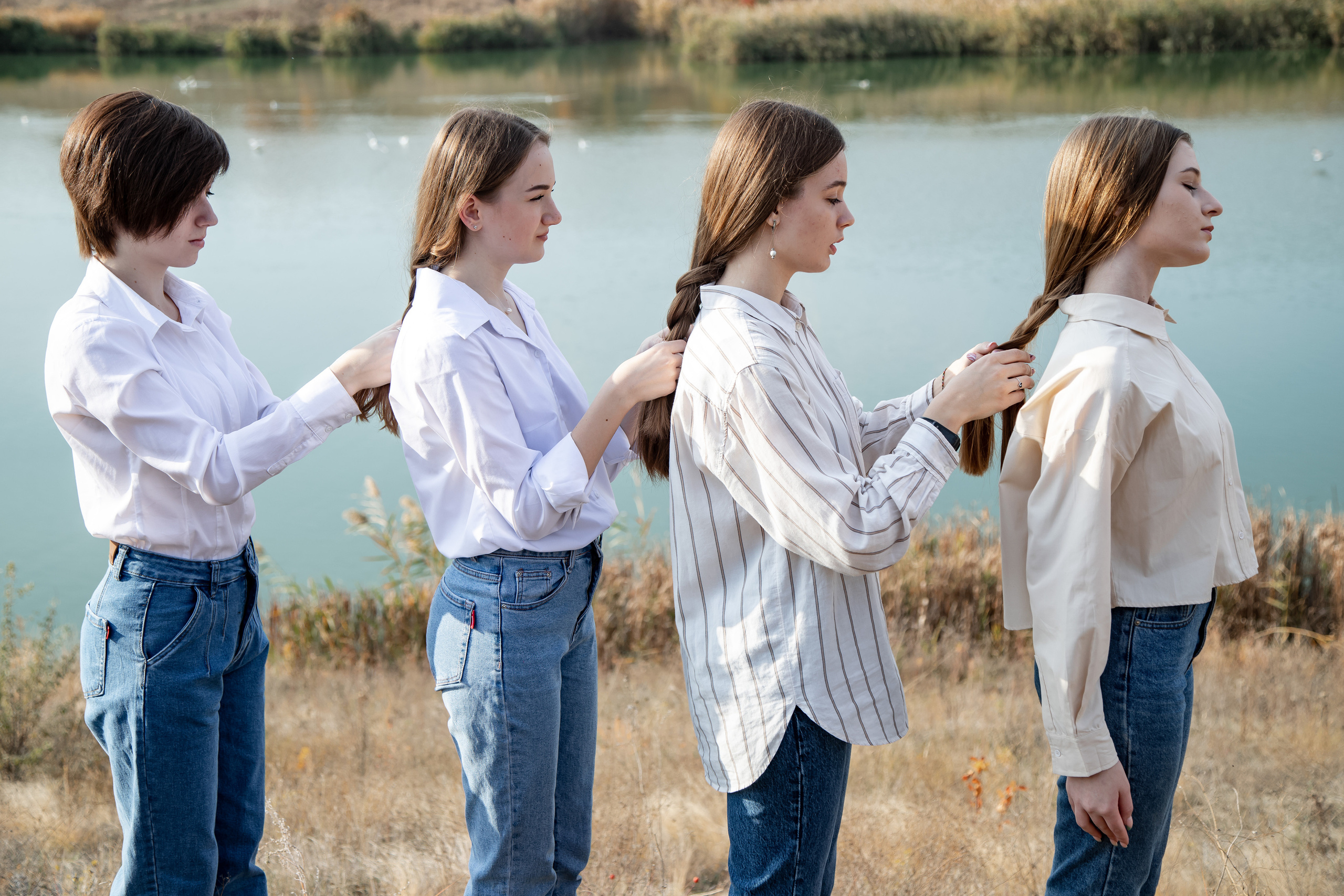Школьная фотосессия на природе. Выпускной альбом Шахты Ростов
