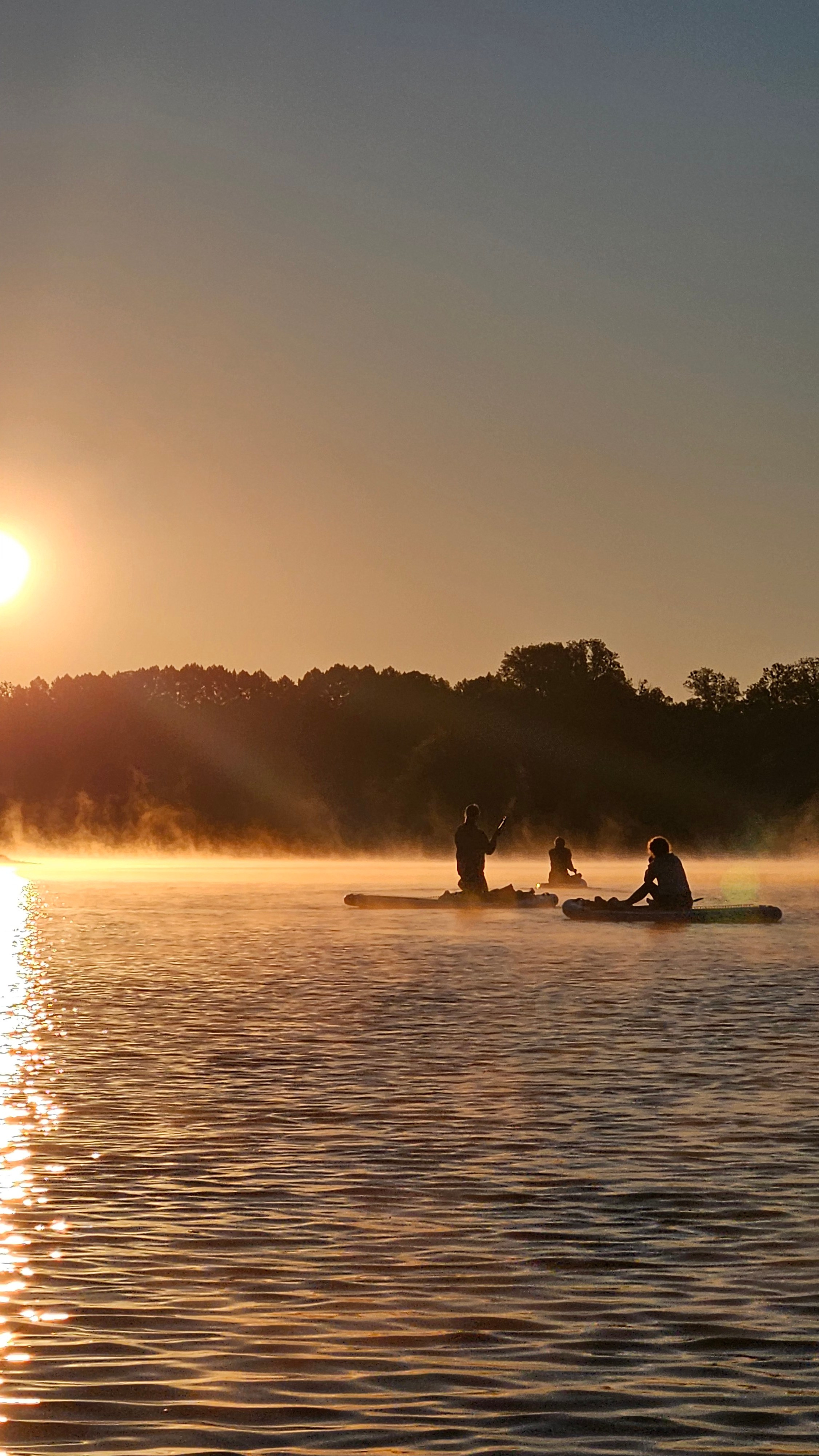 Рассвет на сапах в Сипайловских карьерах