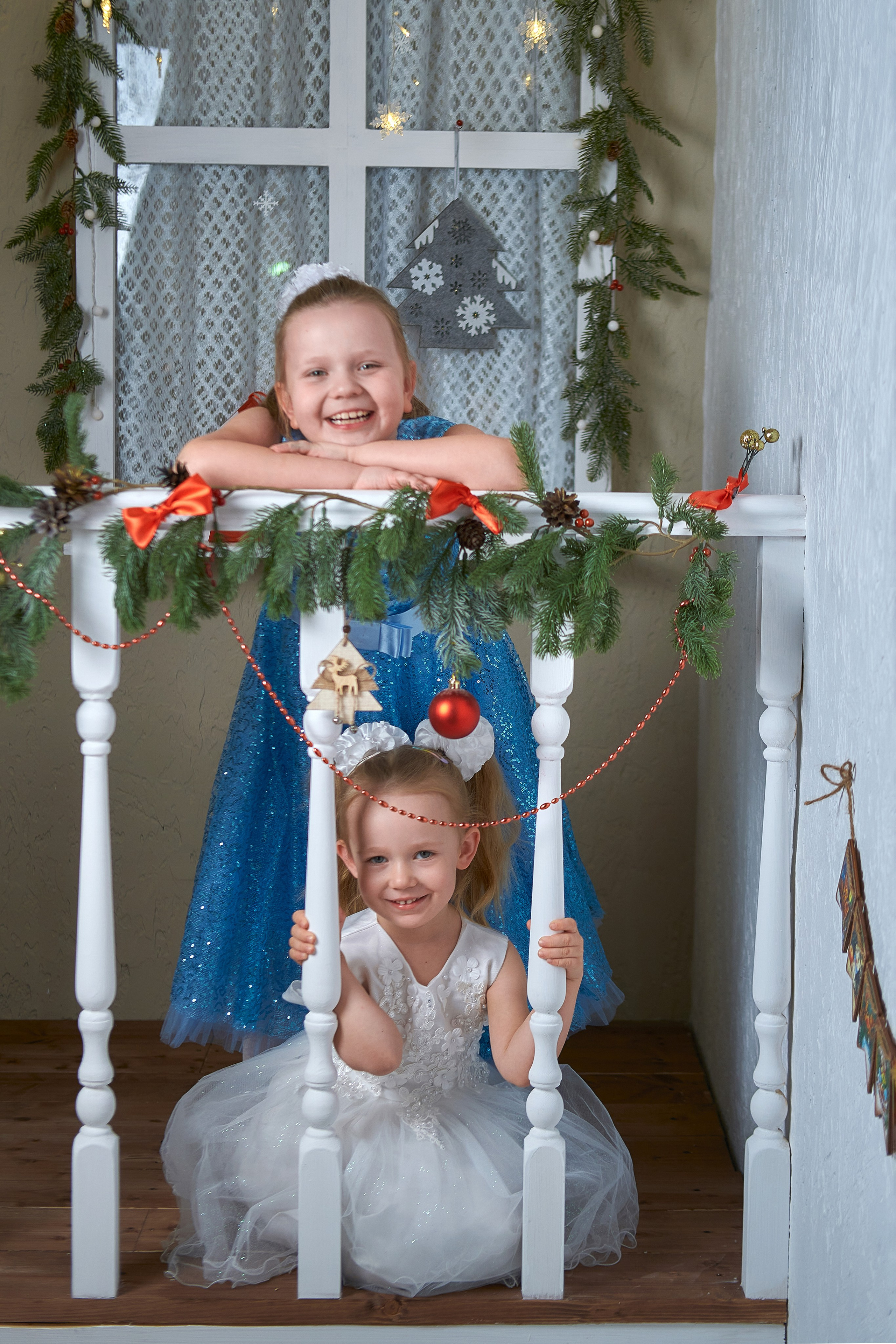 Наталья с дочками_Новогодняя съёмка. Семейный и женский фотограф в Новомосковске и Узловой Михеева Татьяна