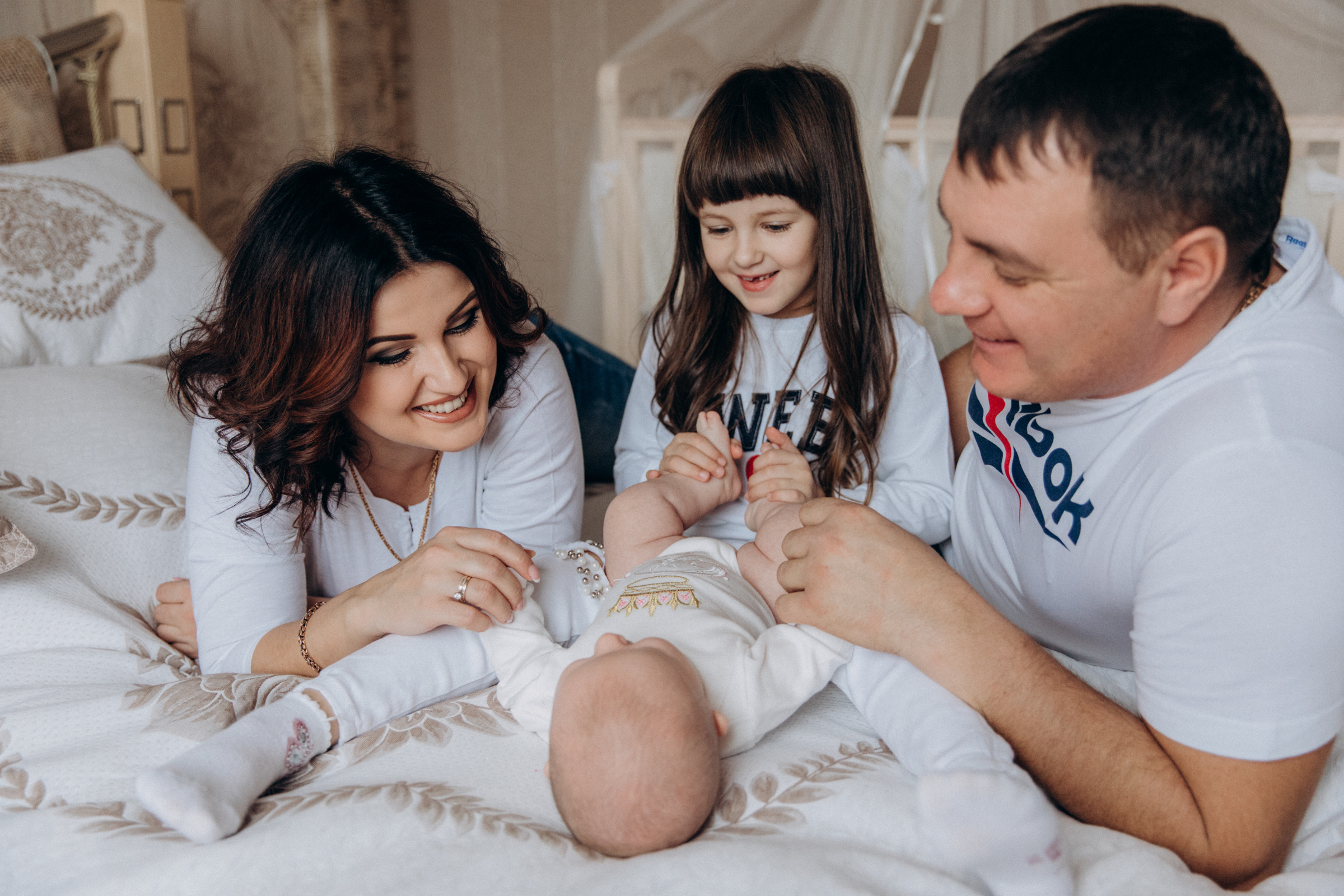 Кира, Алиса, мама Люда, папа Виталя ♡. Семейный фотограф Оля Гладченко