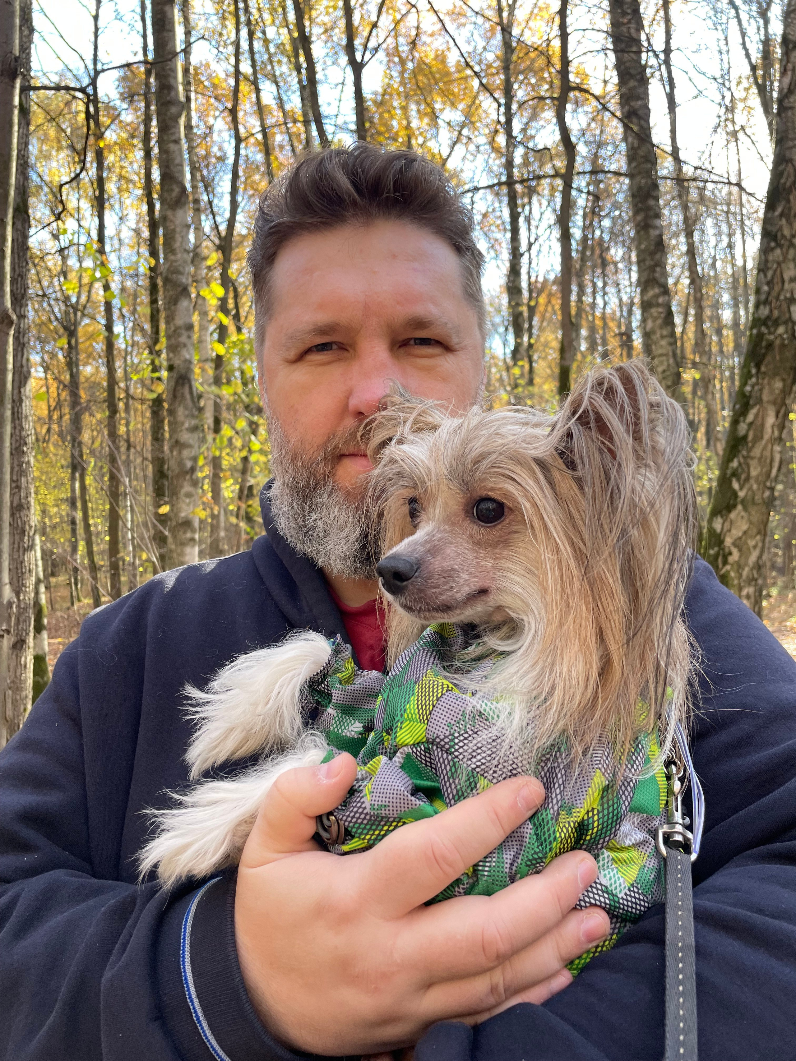 Честер и ко. осенью в Тропарево. Питомник китайских хохлатых собак Poale Ell: купить щенка в питомнике