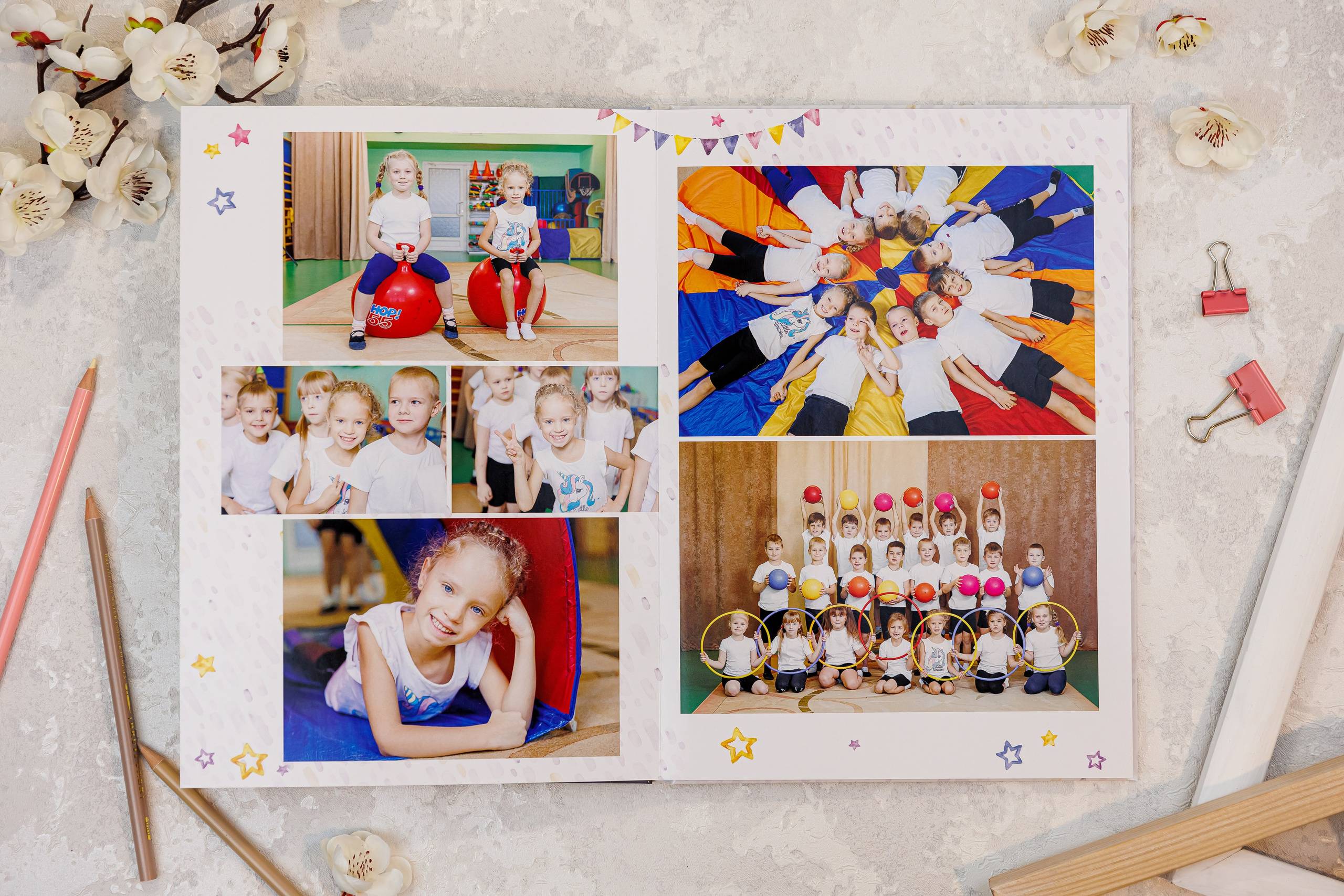 Выпускные альбомы в детский сад. Семейный и детский фотограф Комина Елена, Власиха, Одинцово