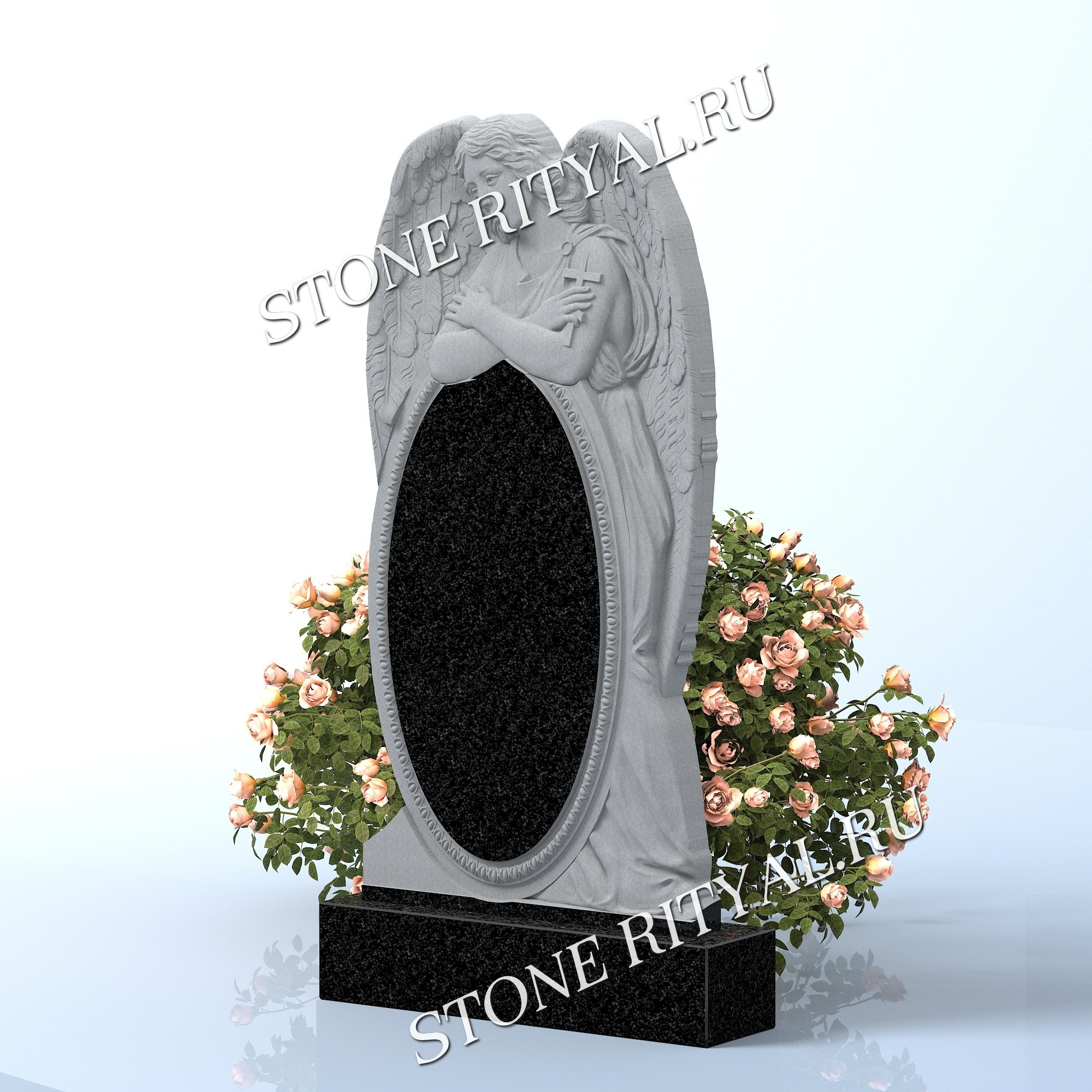 Вертикальные памятники фигурные. Изготовление и установка памятников в Москве и МО