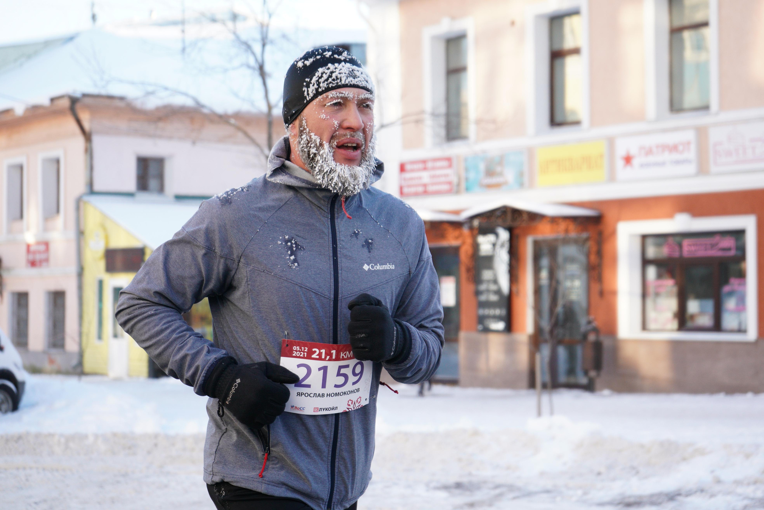 Вологодский зимний полумарафон. Репортажный фотограф Сергей Сажин г. Ярославль