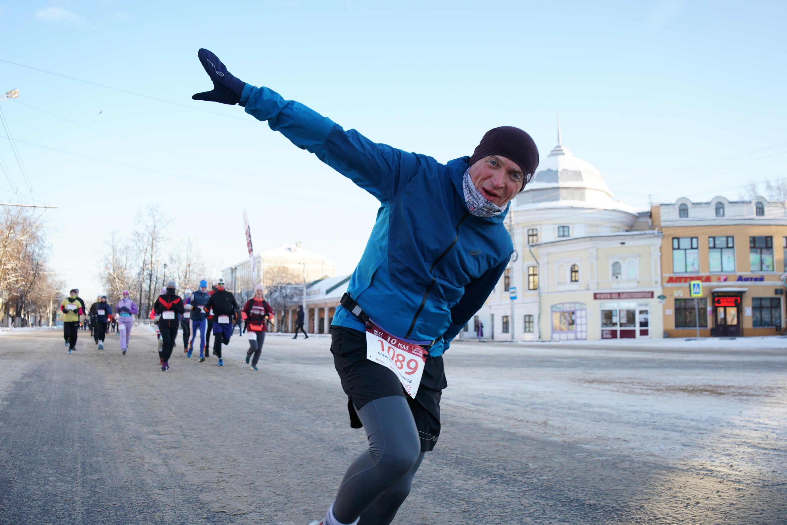 Вологодский зимний полумарафон. Репортажный фотограф Сергей Сажин г. Ярославль