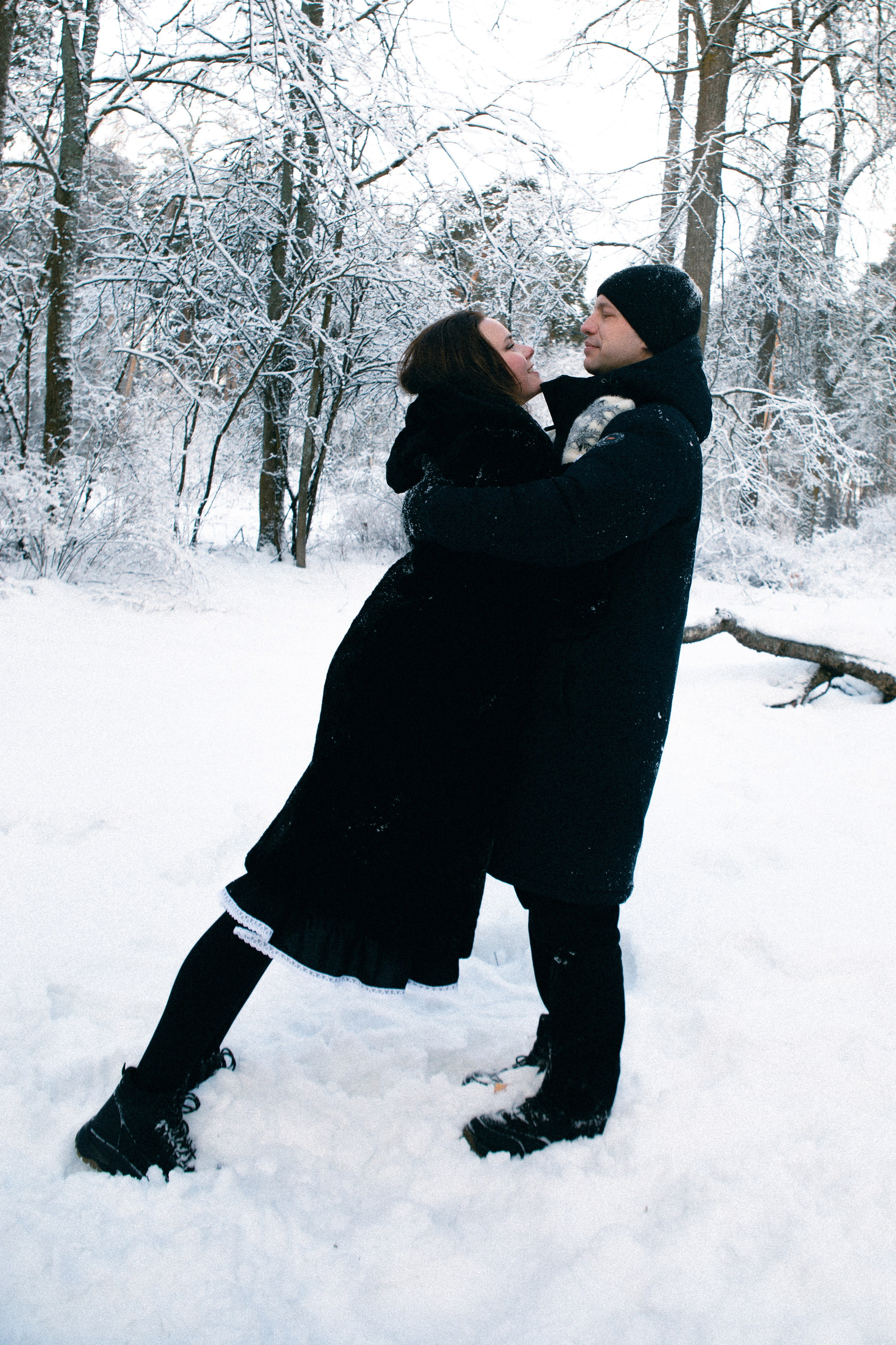 Лавстори в зимнем лесу. Портретный фотограф в Иванове Ольга Гуральник