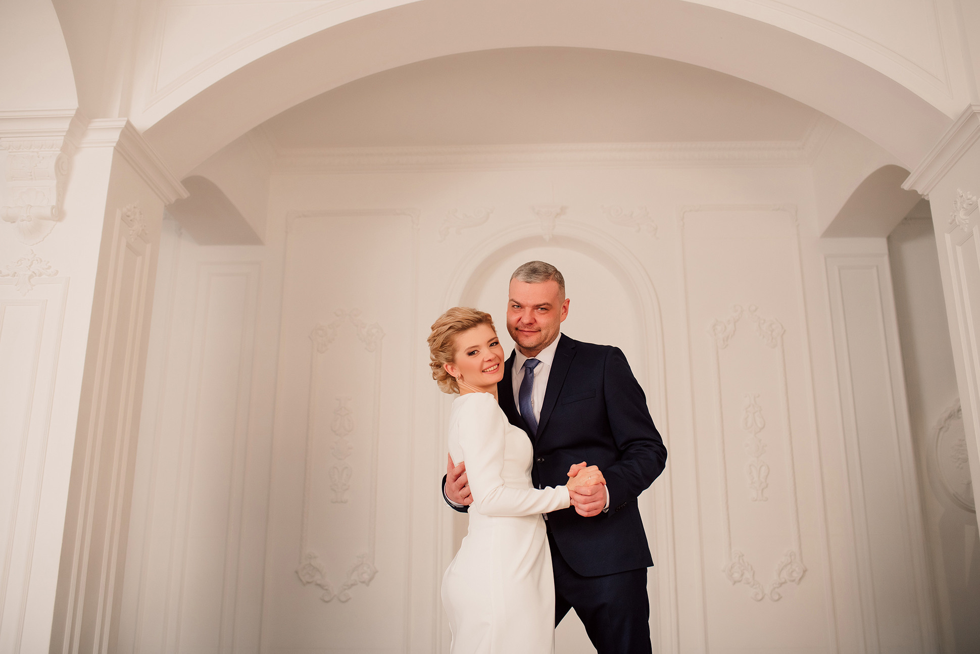 Ольга и Денис. Свадебная фотосессия в студии. Семейный и Свадебный фотограф. Санкт-Петербург. Пушкин