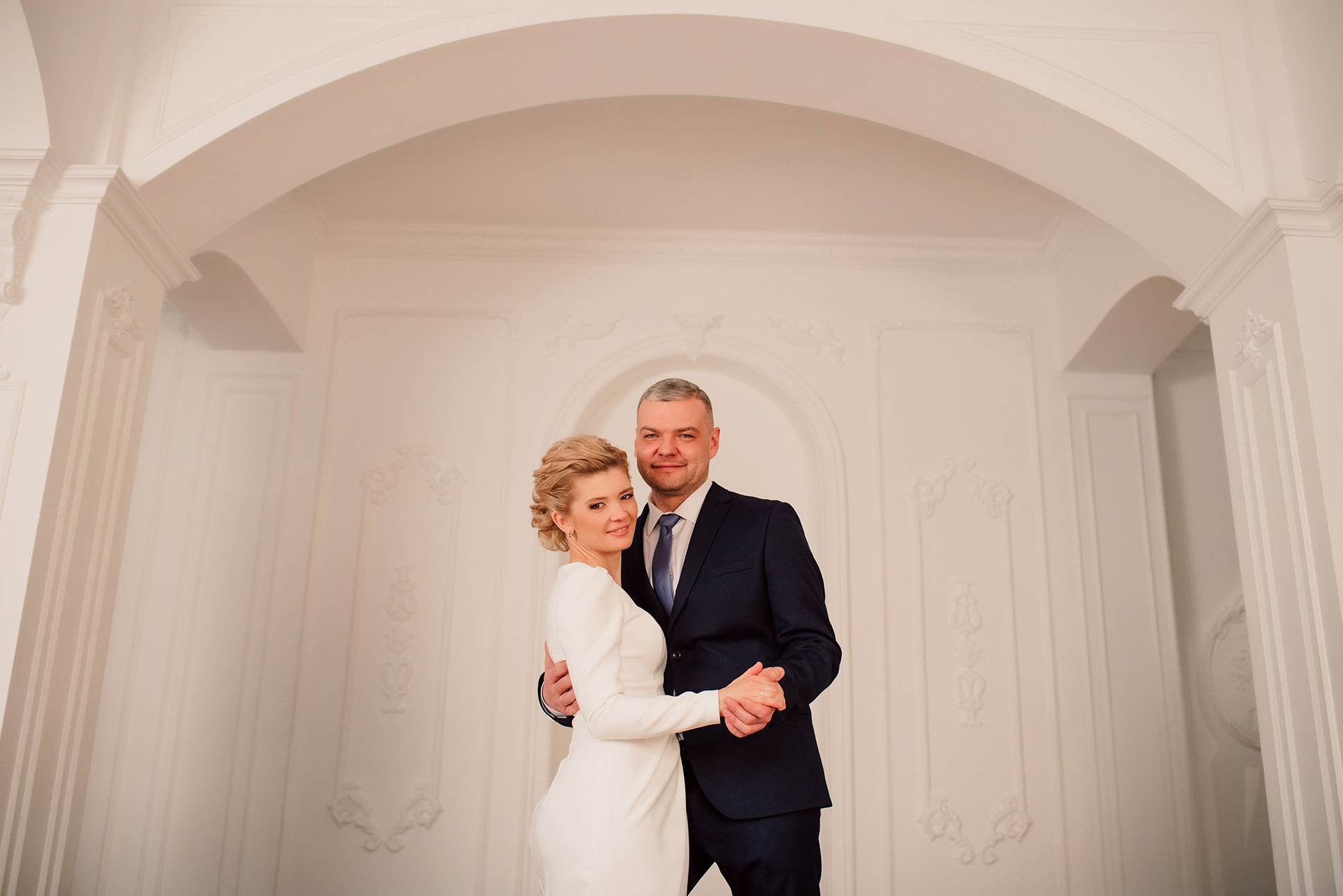 Ольга и Денис. Свадебная фотосессия в студии. Семейный и Свадебный фотограф. Санкт-Петербург. Пушкин