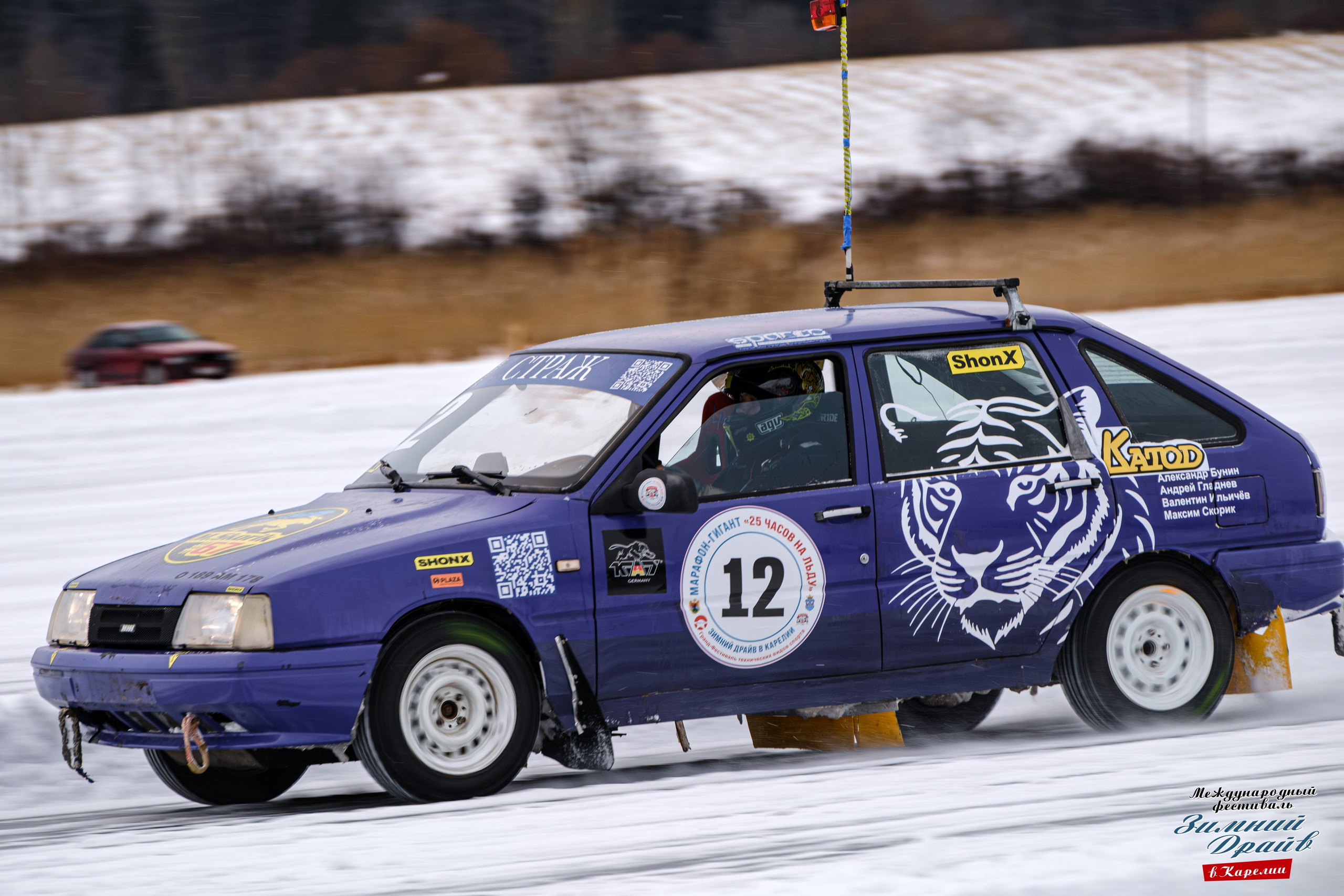 «Зимний Драйв в Карелии» Авто Марафон-гигант «25 часов на льду» Илона Накутис, Николай Грязин, джимхана, фотограф Антон Медведев, icoguar, Сортавала, Карелия