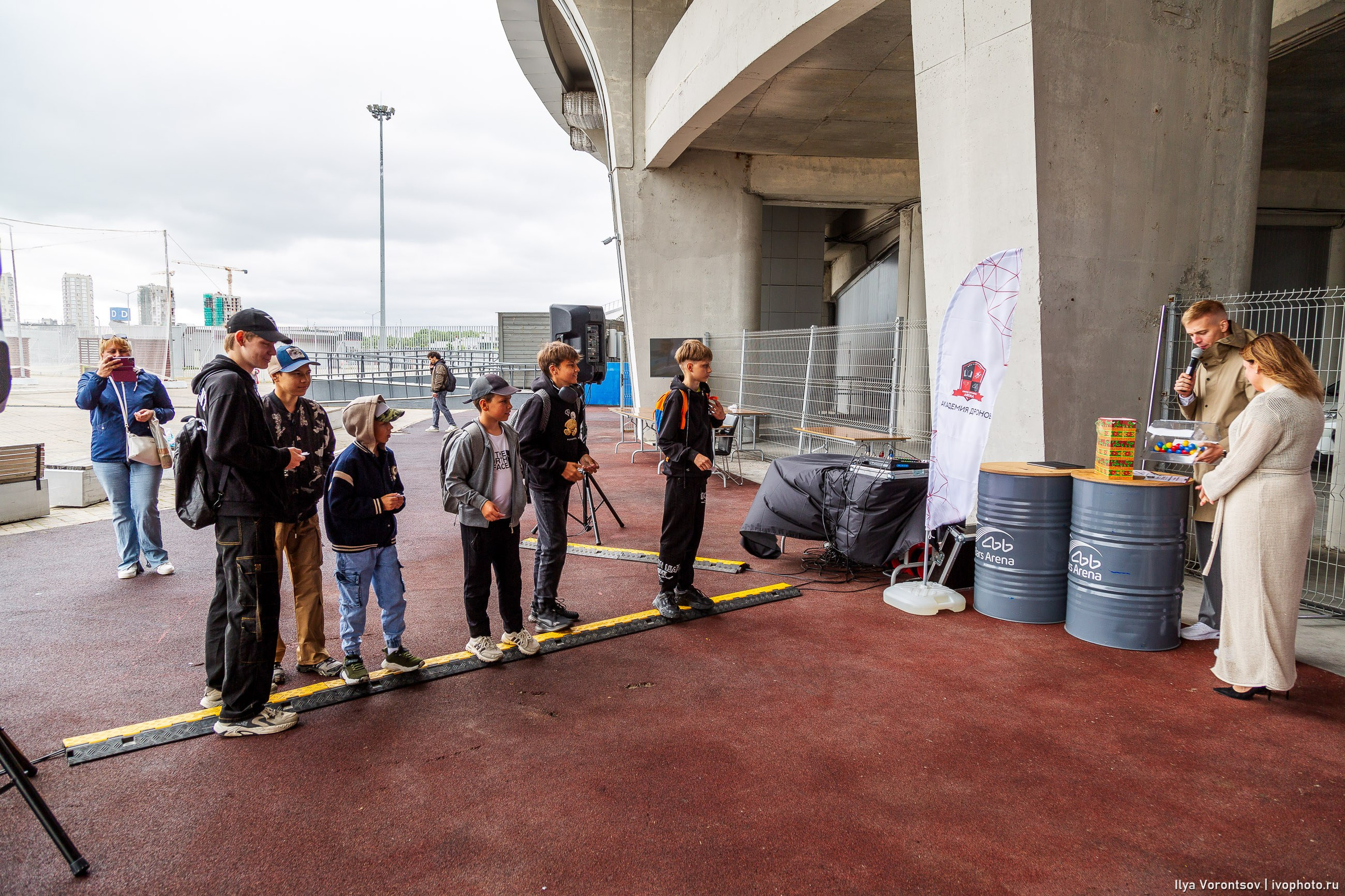 Открытие уличной площадки для полетов «Точка Взлета» в «Академии Дронов» Ак Барс Арена. Фотограф в Казани Воронцов Илья