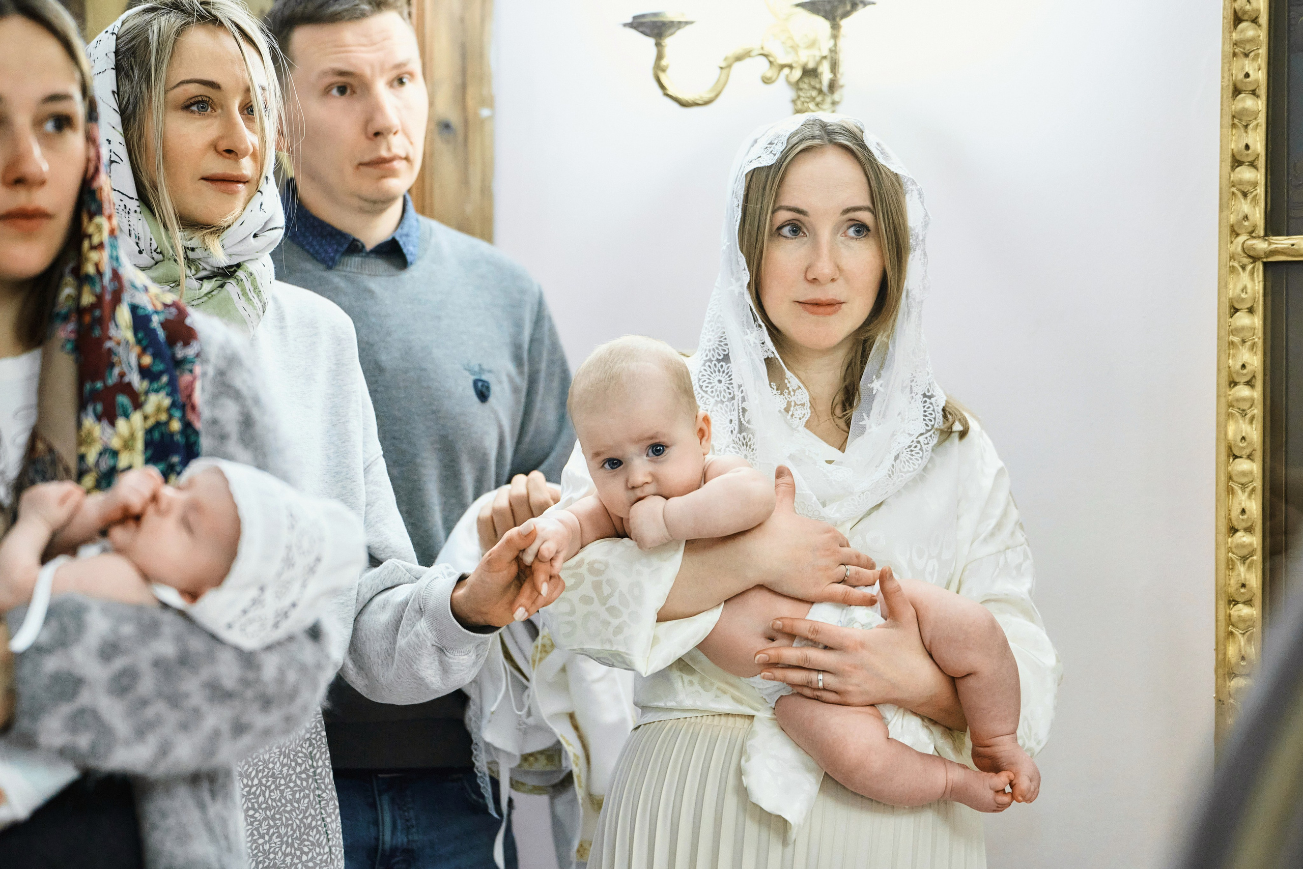 Крещение ребёнка в Церкви Илии Пророка и Воздвижения Честного Креста Господня в Черкизове