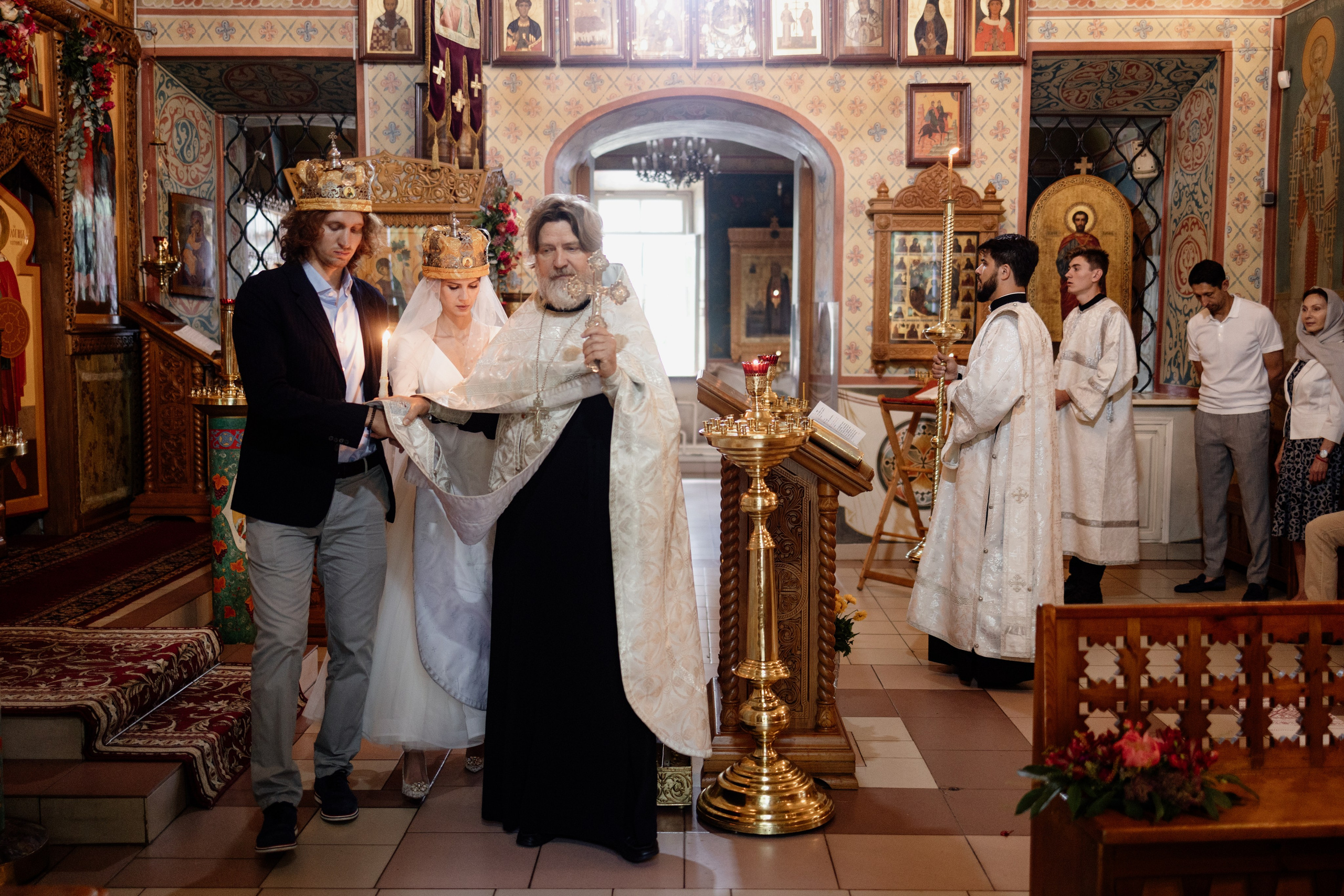 Church wedding, Moscow, Russia. Anna Atayan Photographer