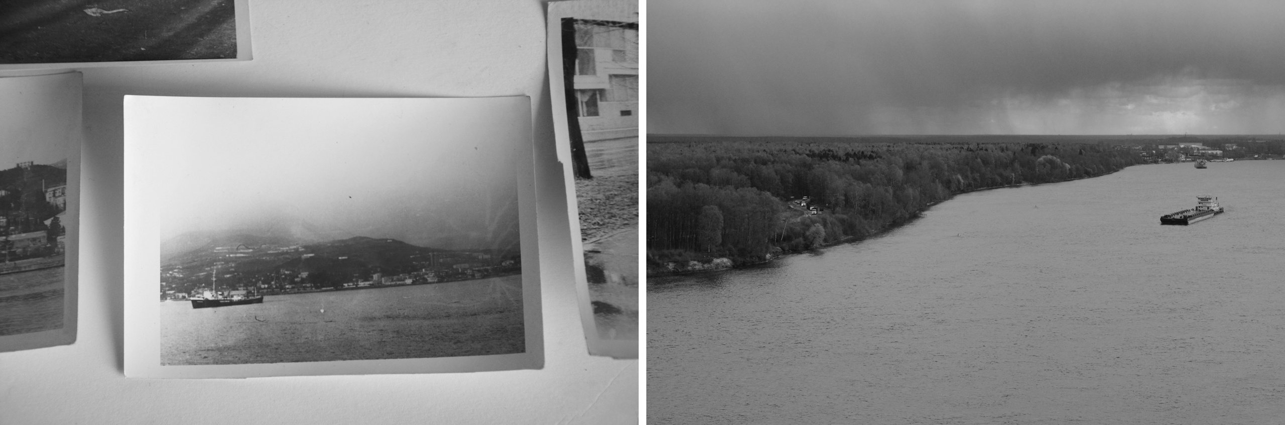 Фото, найденное в папиных архивах и фото из окна моей новой квартиры