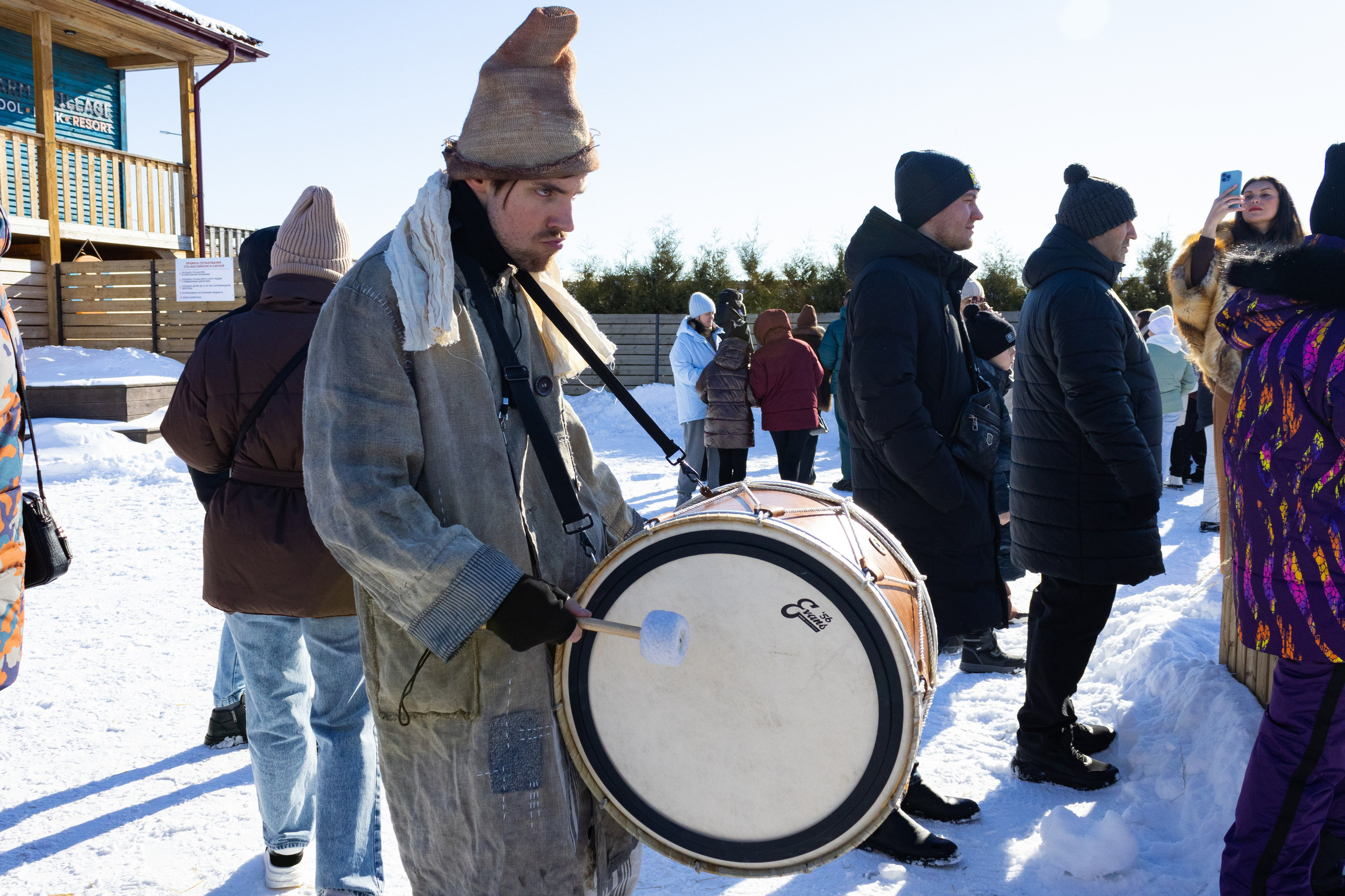 Масленица от «Жатвы» в Чертовицах, Воронеж. Фотограф Наталья Мершина