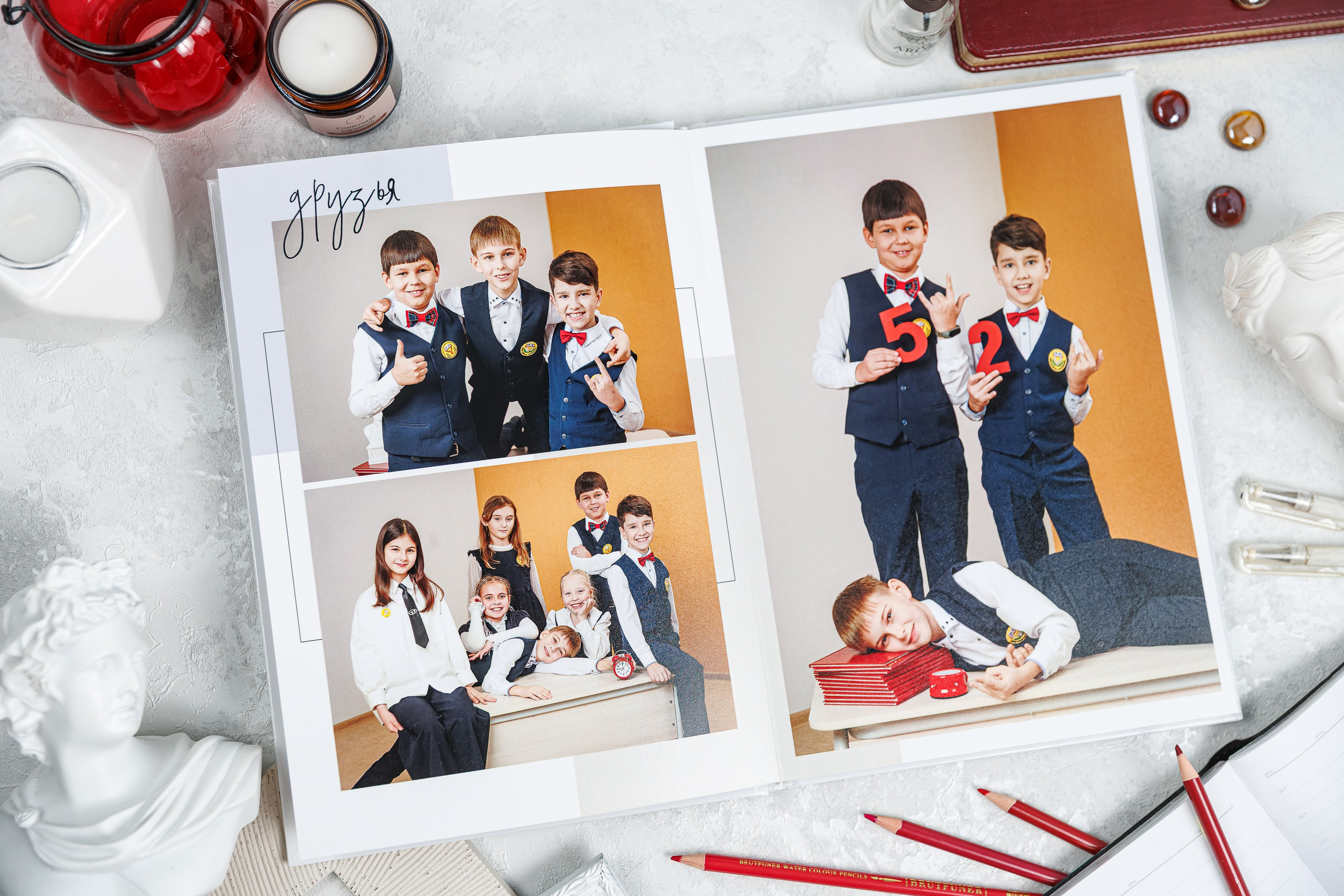 Выпускные альбомы 4 класс. Семейный и детский фотограф Комина Елена, Власиха, Одинцово