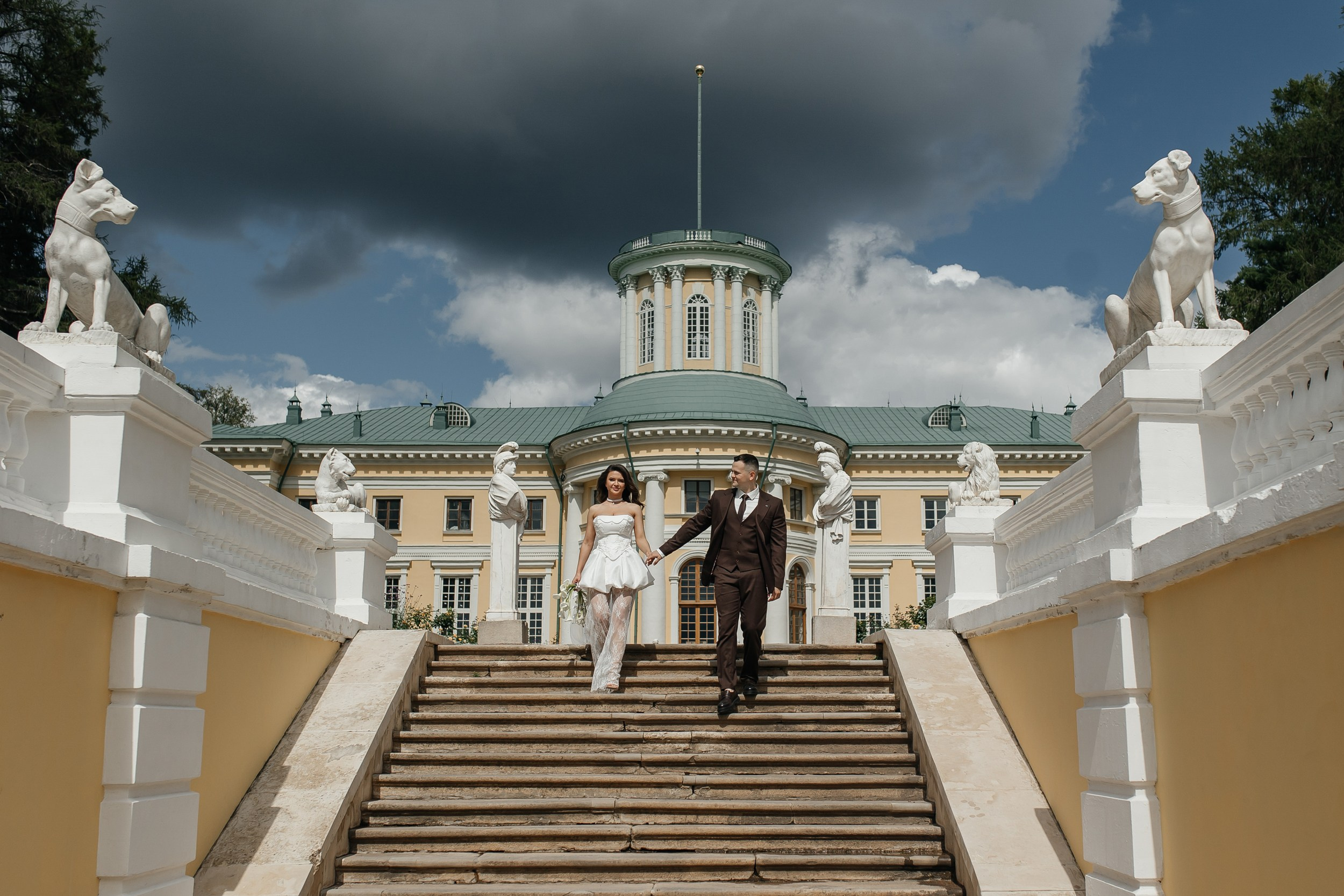 Свадебная прогулка в усадьбе Архангельское