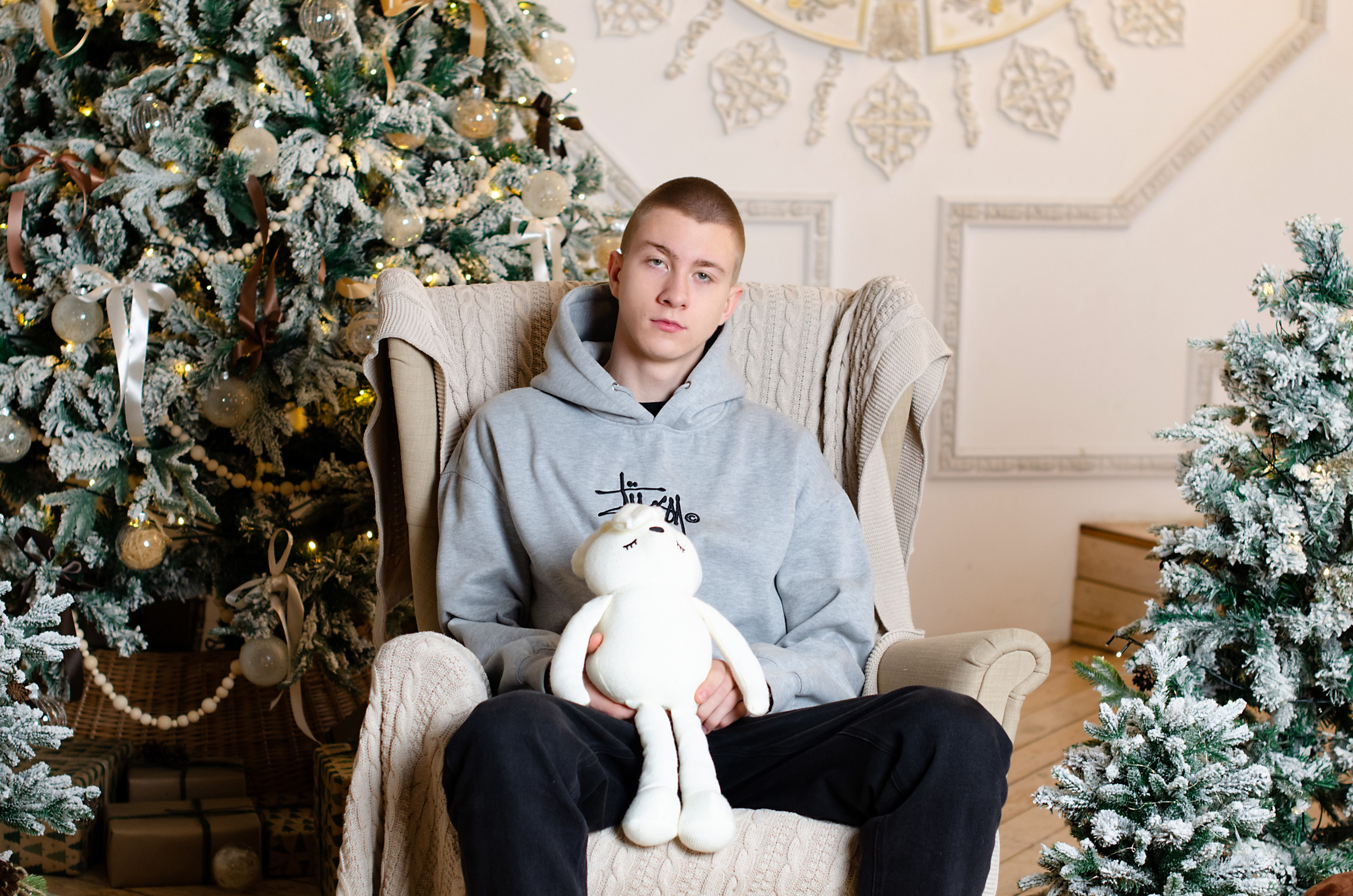 Новогодняя фотосессия для Юлии и её сына Максима. Фотограф в Хабаровске