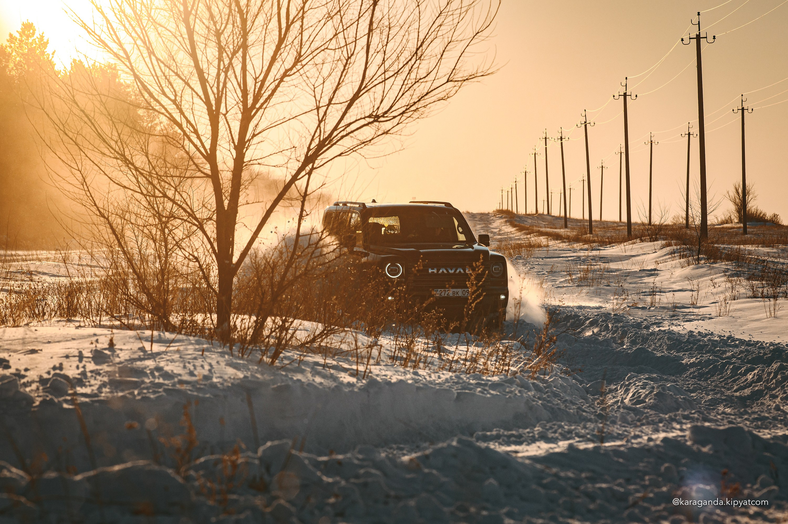 Зимний заезд на HAVAL H9. Кипятком Караганда