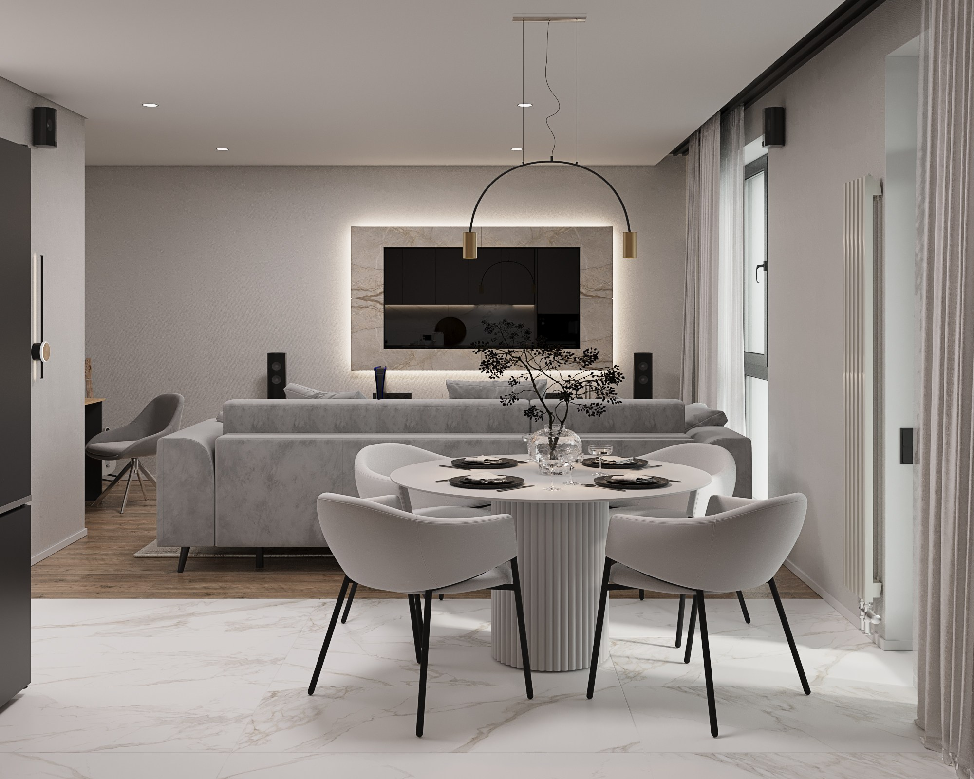 ЖК «ID SVETLANOVSKIY». Студия дизайна интерьеров FORMA