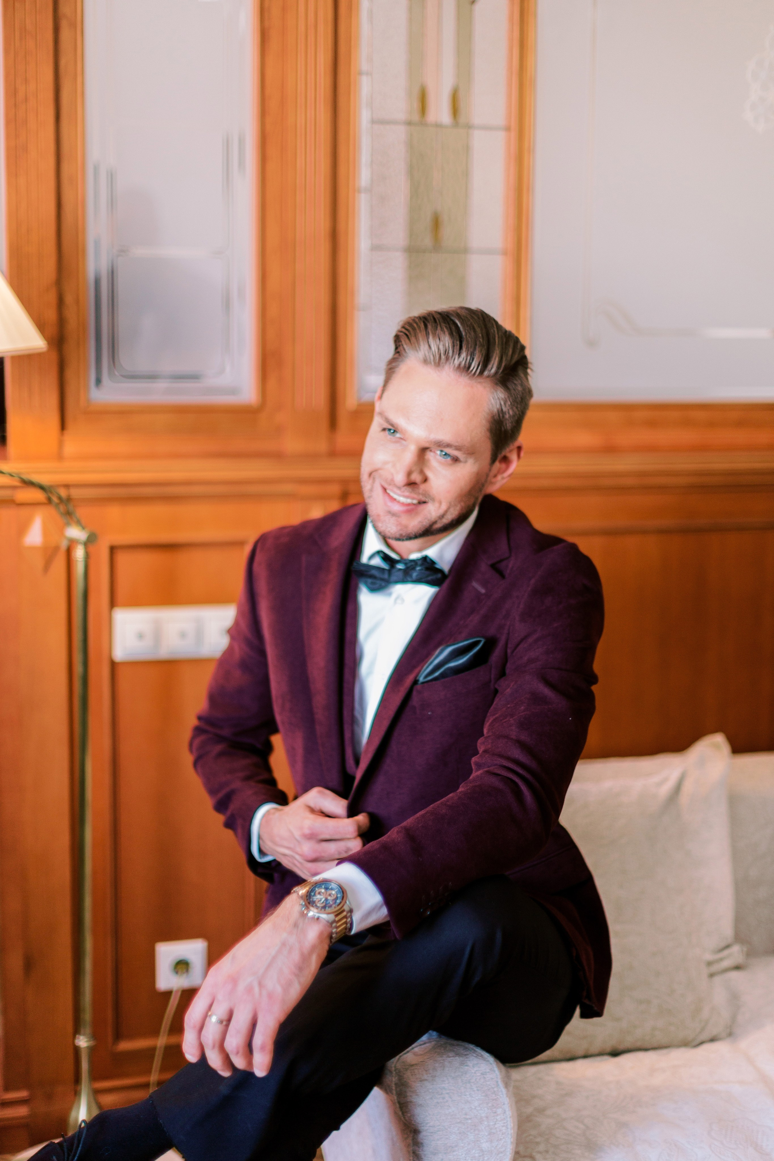 Свадебная фотосессия в Москве, отель Hotel Russo-Balt