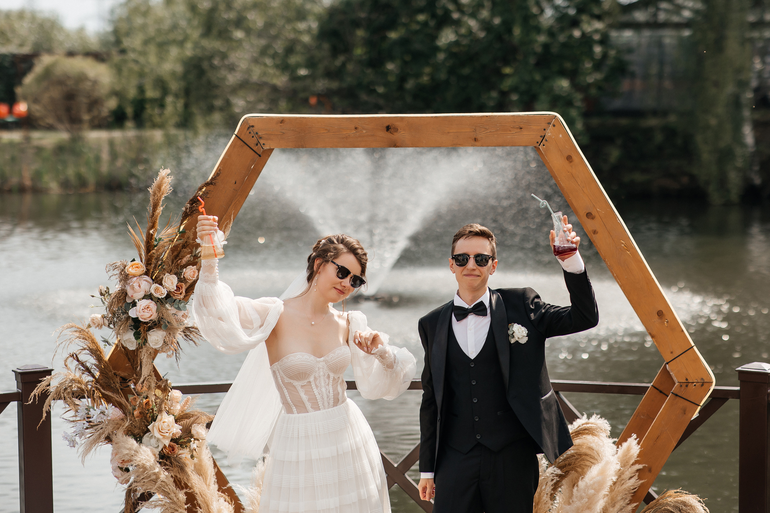 Выездная церемония в Теплица-парк. Свадебный фотограф в Москве Дарья Олендарёва