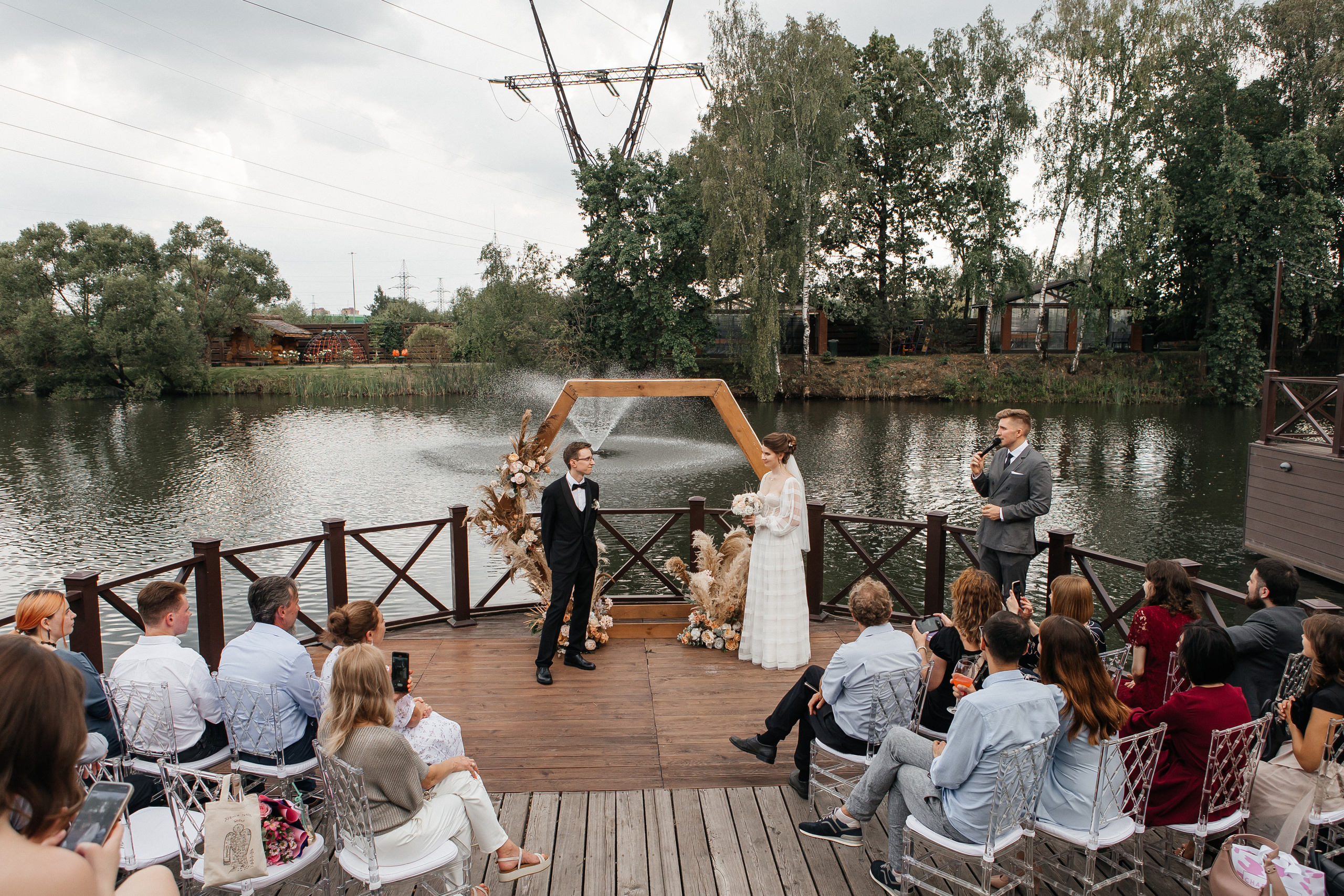 Выездная церемония в Теплица-парк. Свадебный фотограф в Москве Дарья Олендарёва