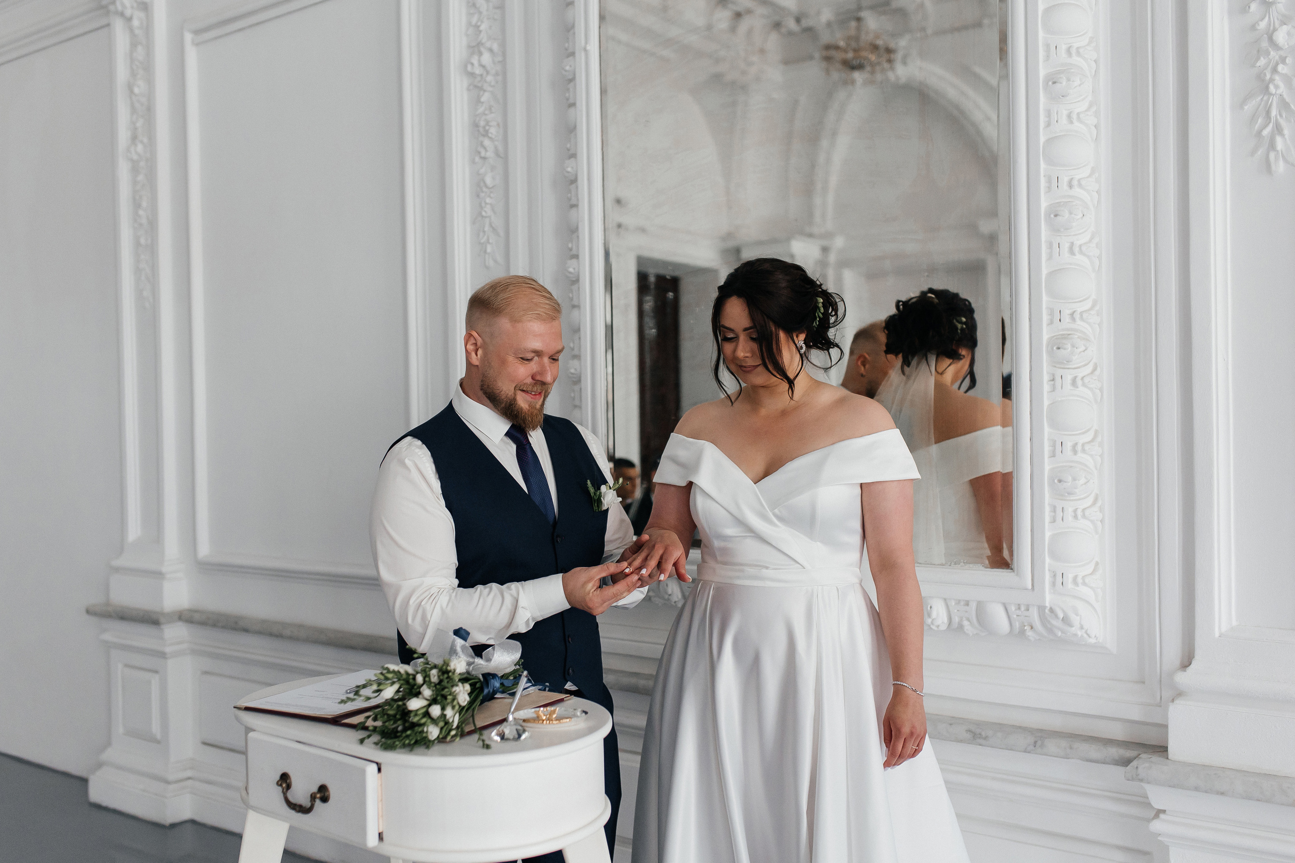 Регистрация брака в Особняке Спиридонова. Свадебный фотограф в Москве Дарья Олендарёва