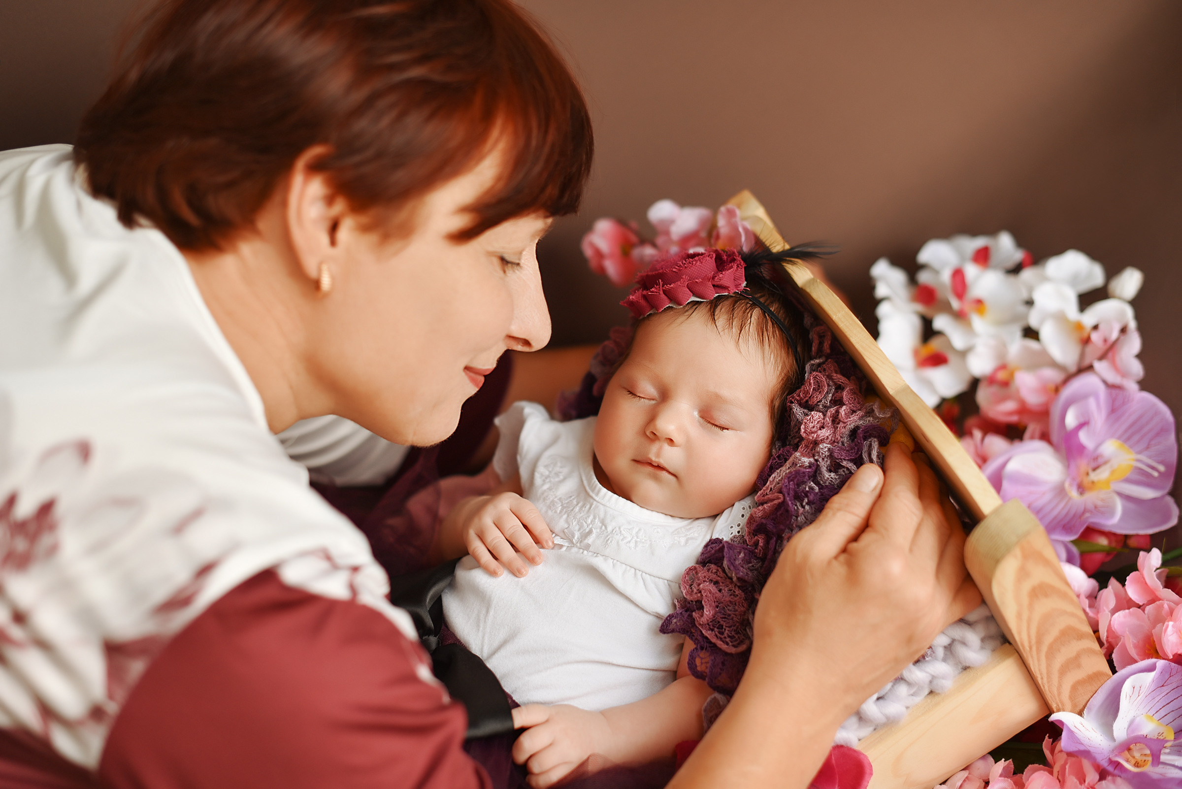 Ульяночка — милашке 20 дней. Фотограф беременности и новорожденных малышей Анастасия Никитина