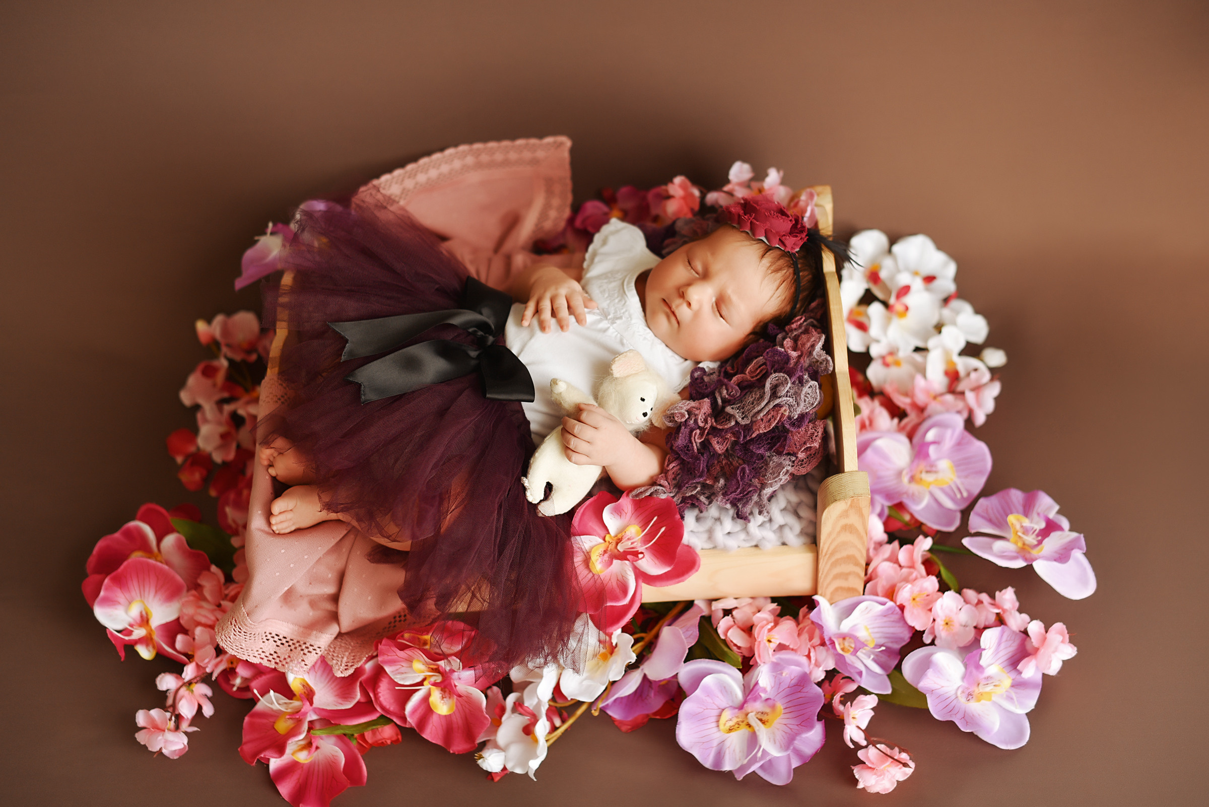 Ульяночка — милашке 20 дней. Фотограф беременности и новорожденных малышей Анастасия Никитина