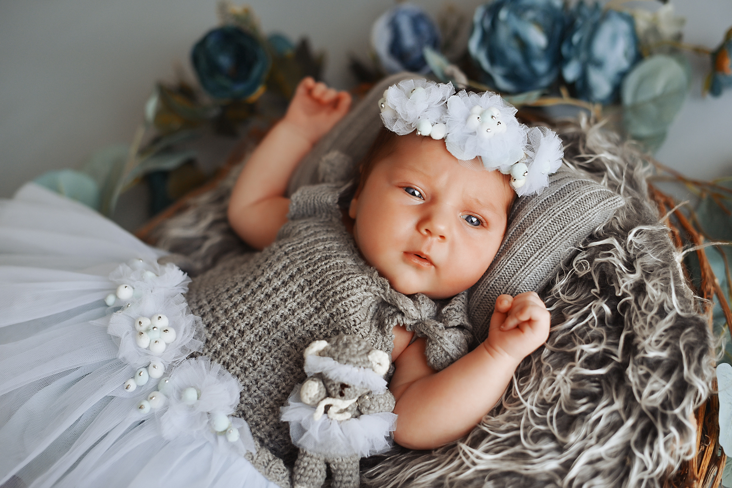 Ульяночка — милашке 20 дней. Фотограф беременности и новорожденных малышей Анастасия Никитина