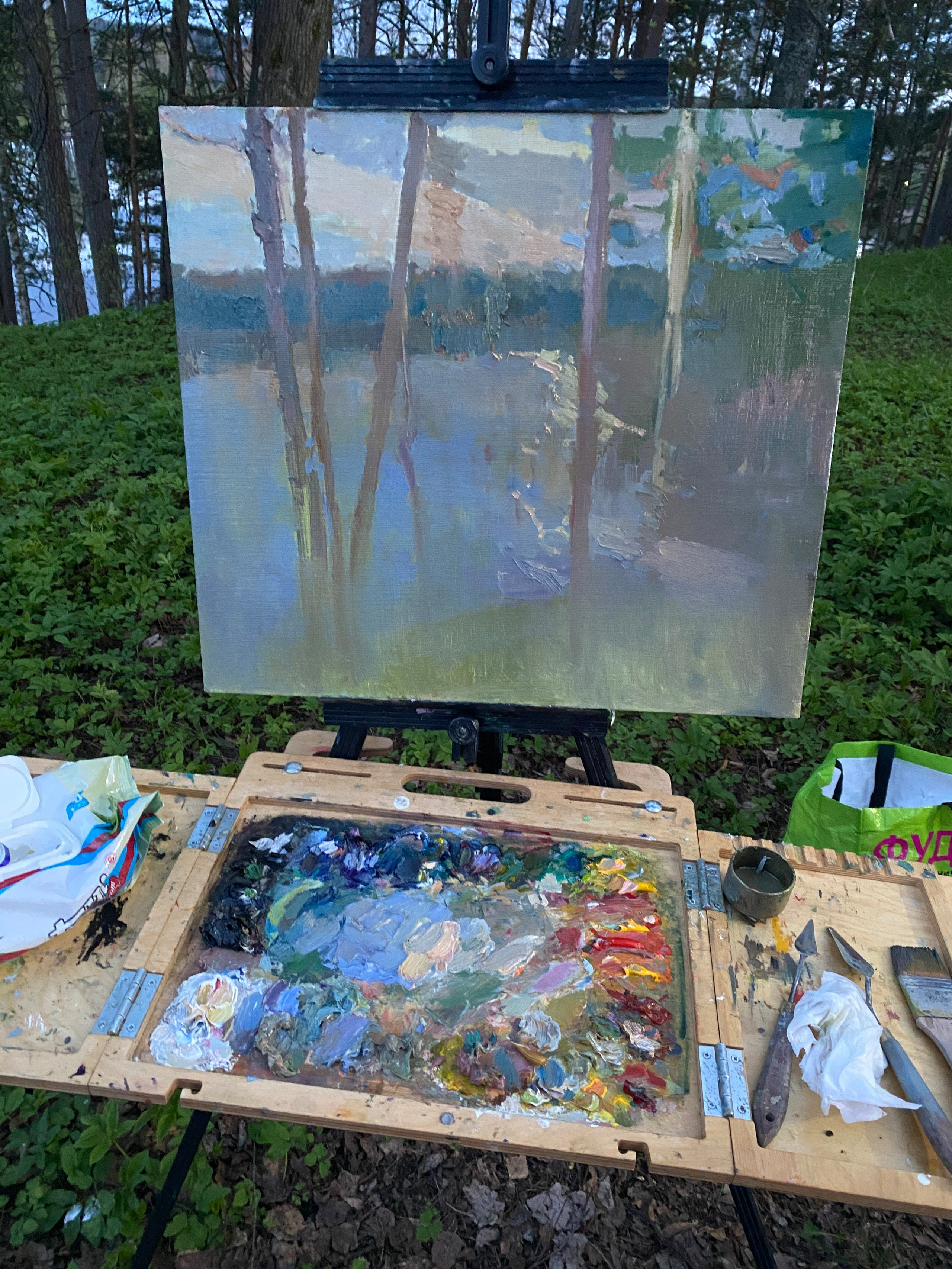 Пленэр на Академической даче им. И. Е. Репина с 12.05.2025. Живописец Ирина Пинская