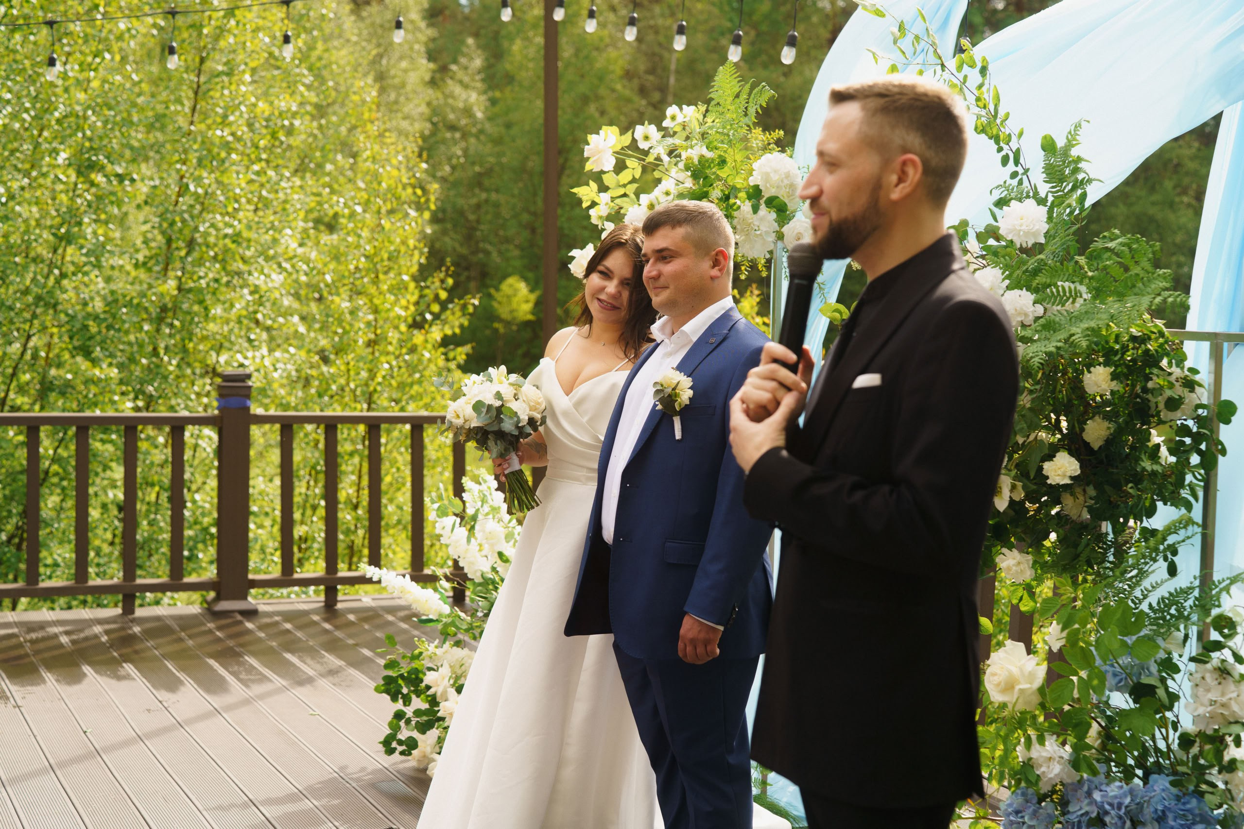 Мария и Михаил — прогулка у озера и церемония. Свадебный фотограф Дмитрий Родионов — Санкт-Петербург и Ленинградская область