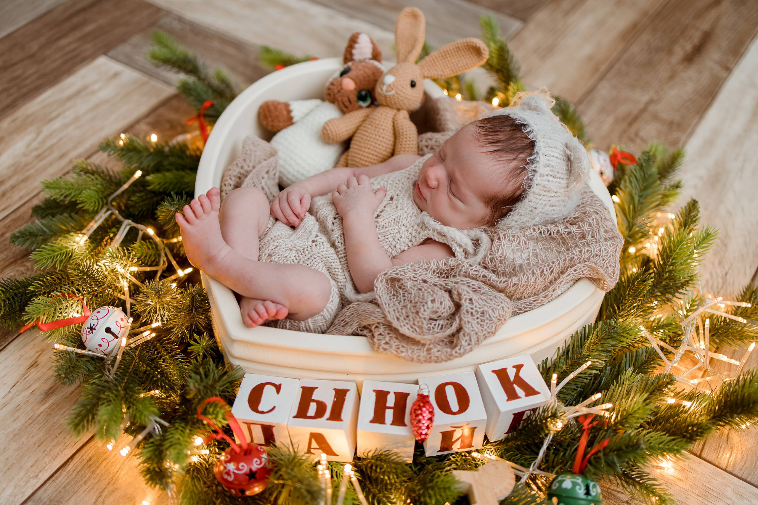 Роберт, 8 дней. Семейный и детский фотограф в Железногорске Саламахо Ольга