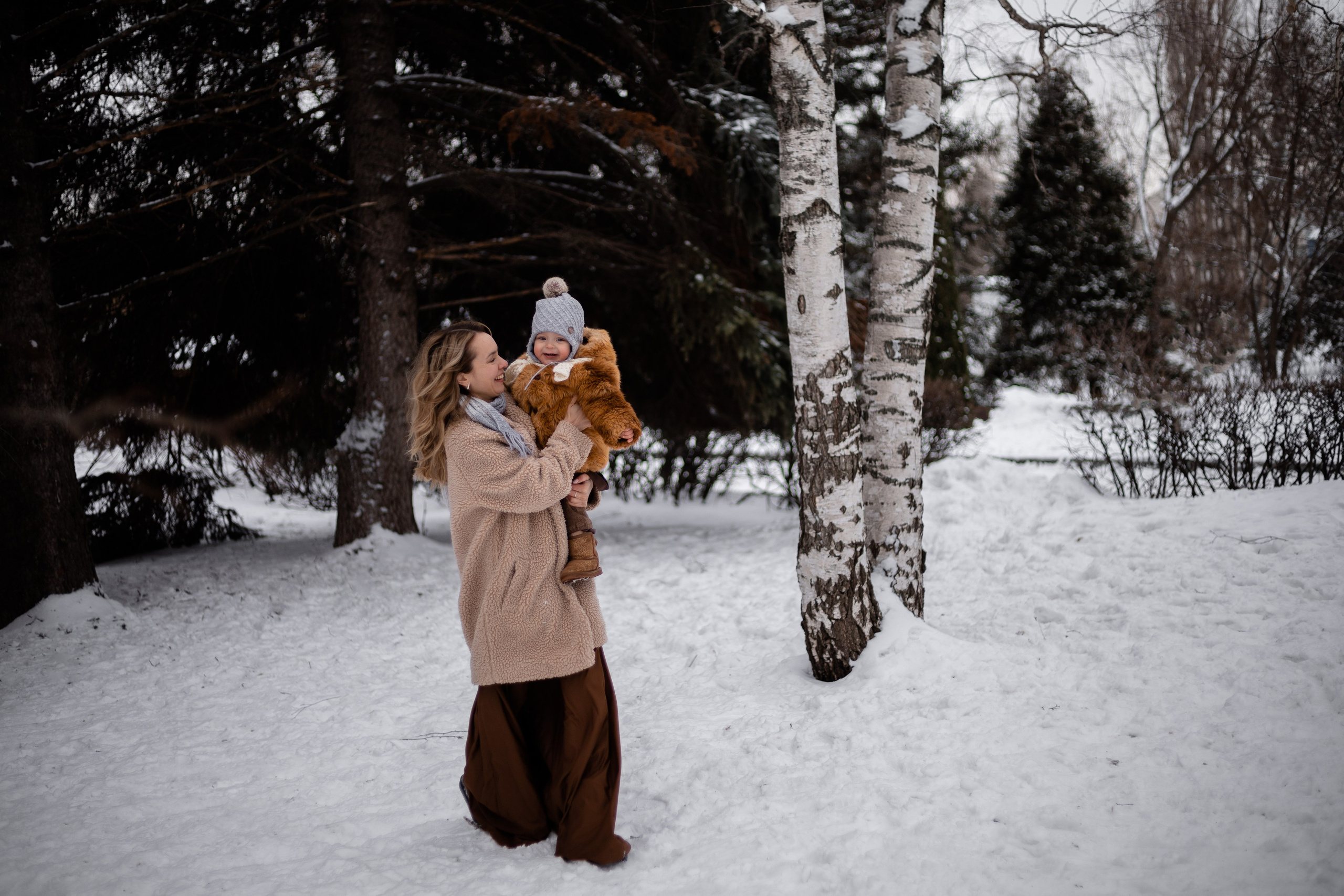 Зима. Мама и малыш. Семейный фотограф в Саратове Элоиза Ляпина