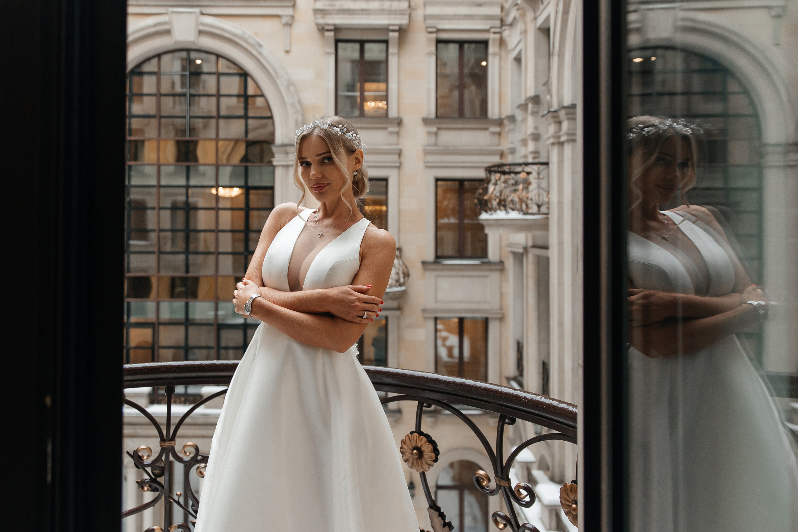 свадебная фотосессия в отеле сент риджес Москва Никольская