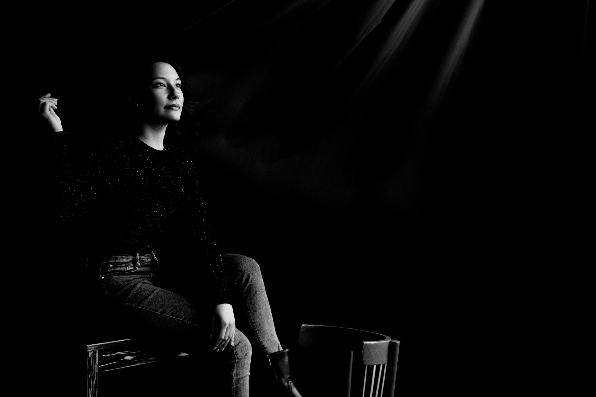 ЧБ портрет в Тюмени | Фотограф Дарья Мустафина. Портретный фотограф Тюмень Дарья Мустафина